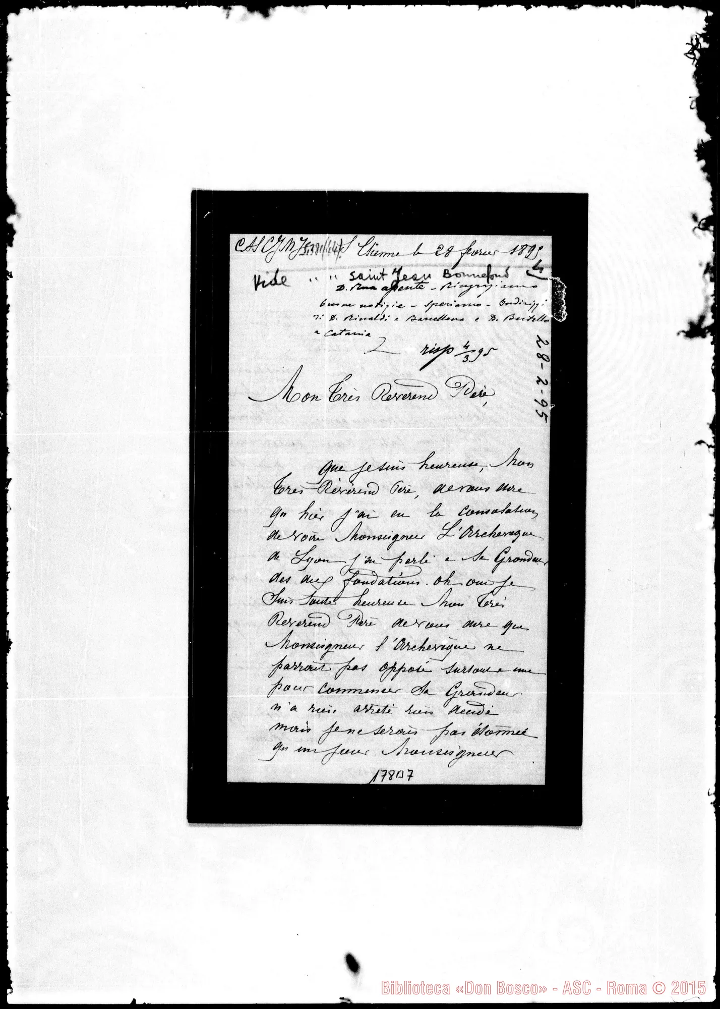 Fotogramma B 7 — Delobre-Mon très Révérend Père