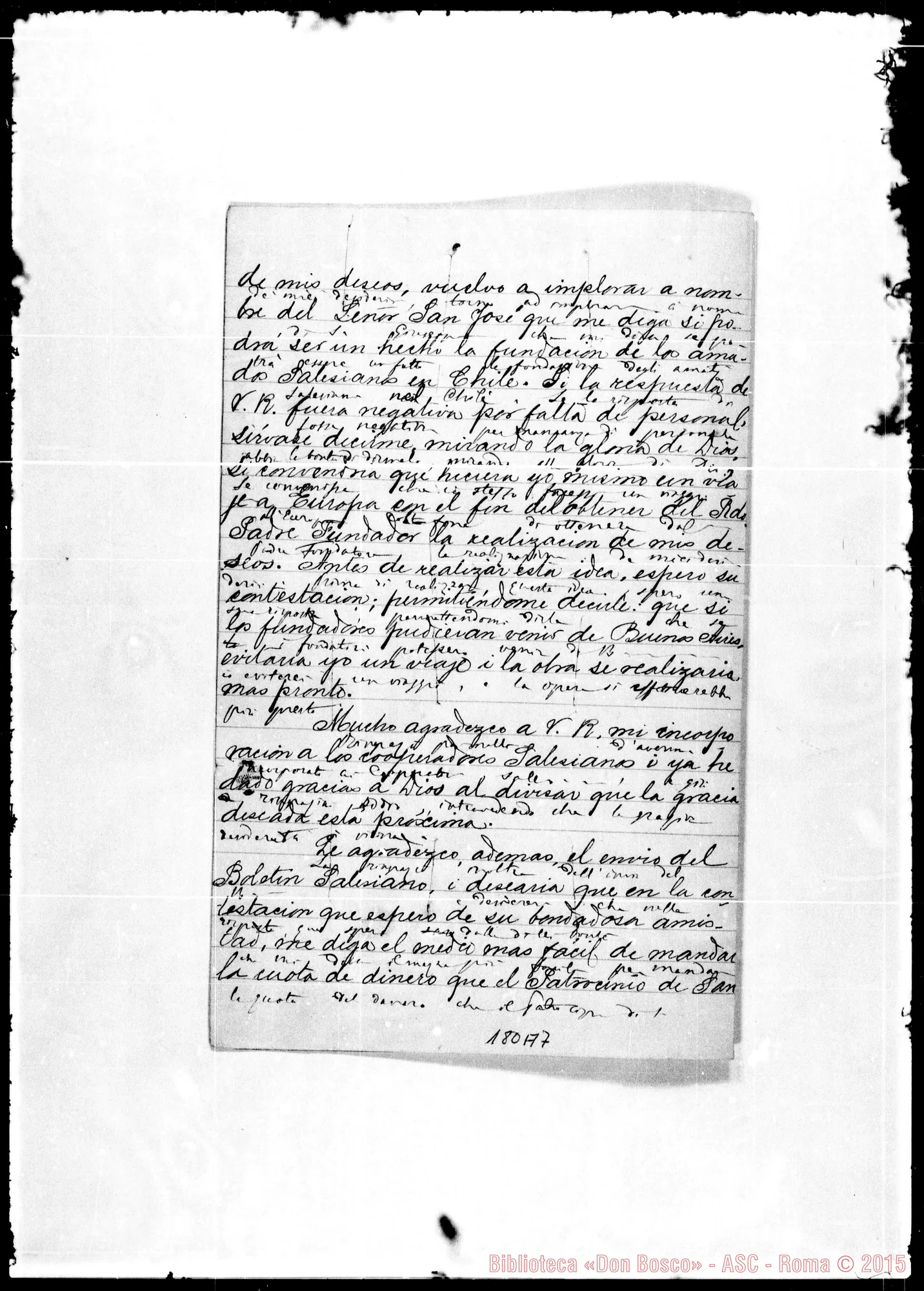 Fotogramma A 7 — Blas Canas-Giacomo Costamagna. Acclusa minuta risposta