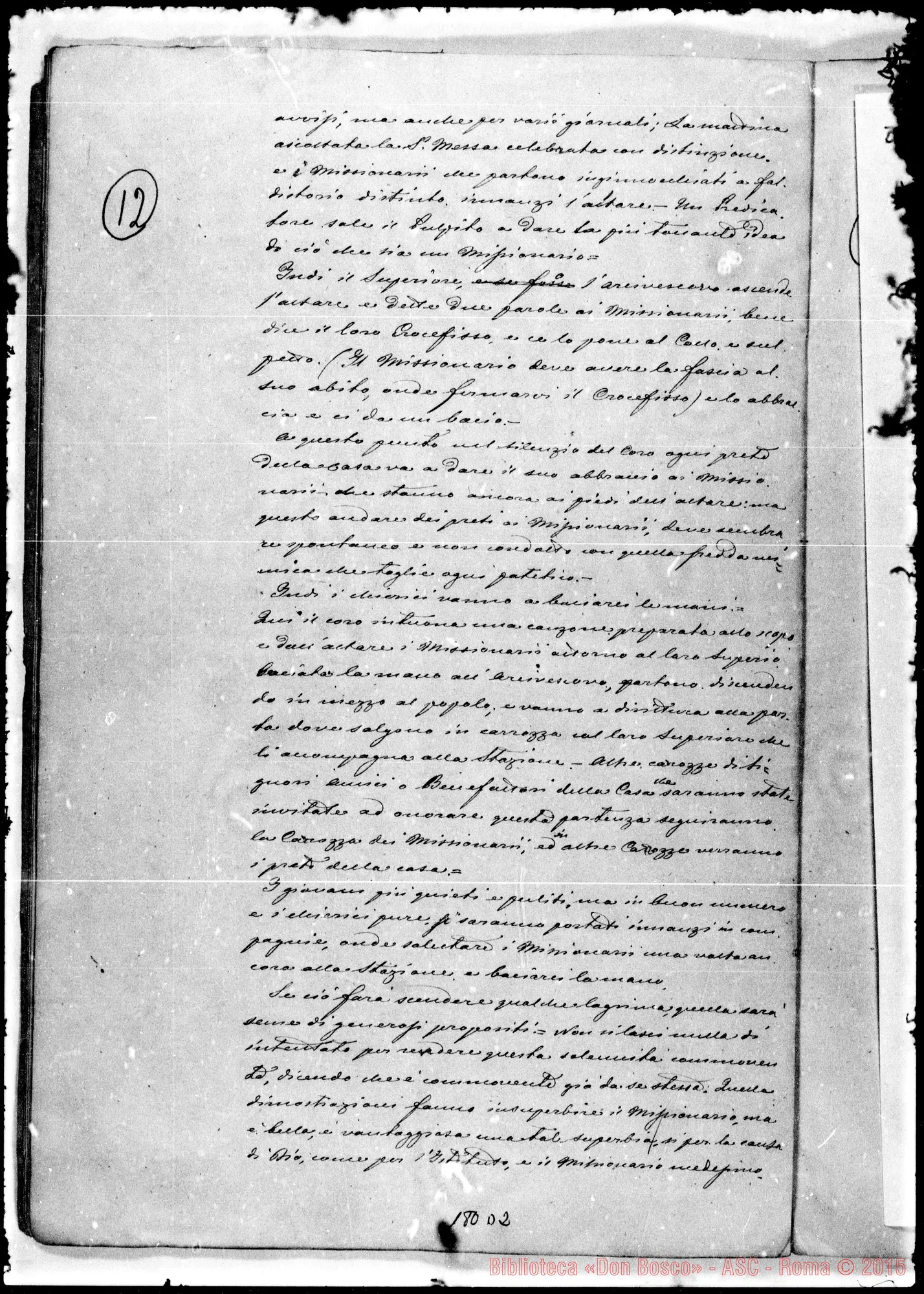 Fotogramma D 2 — Savannah: Memorandum per le opere che si devono fondare A Savannah