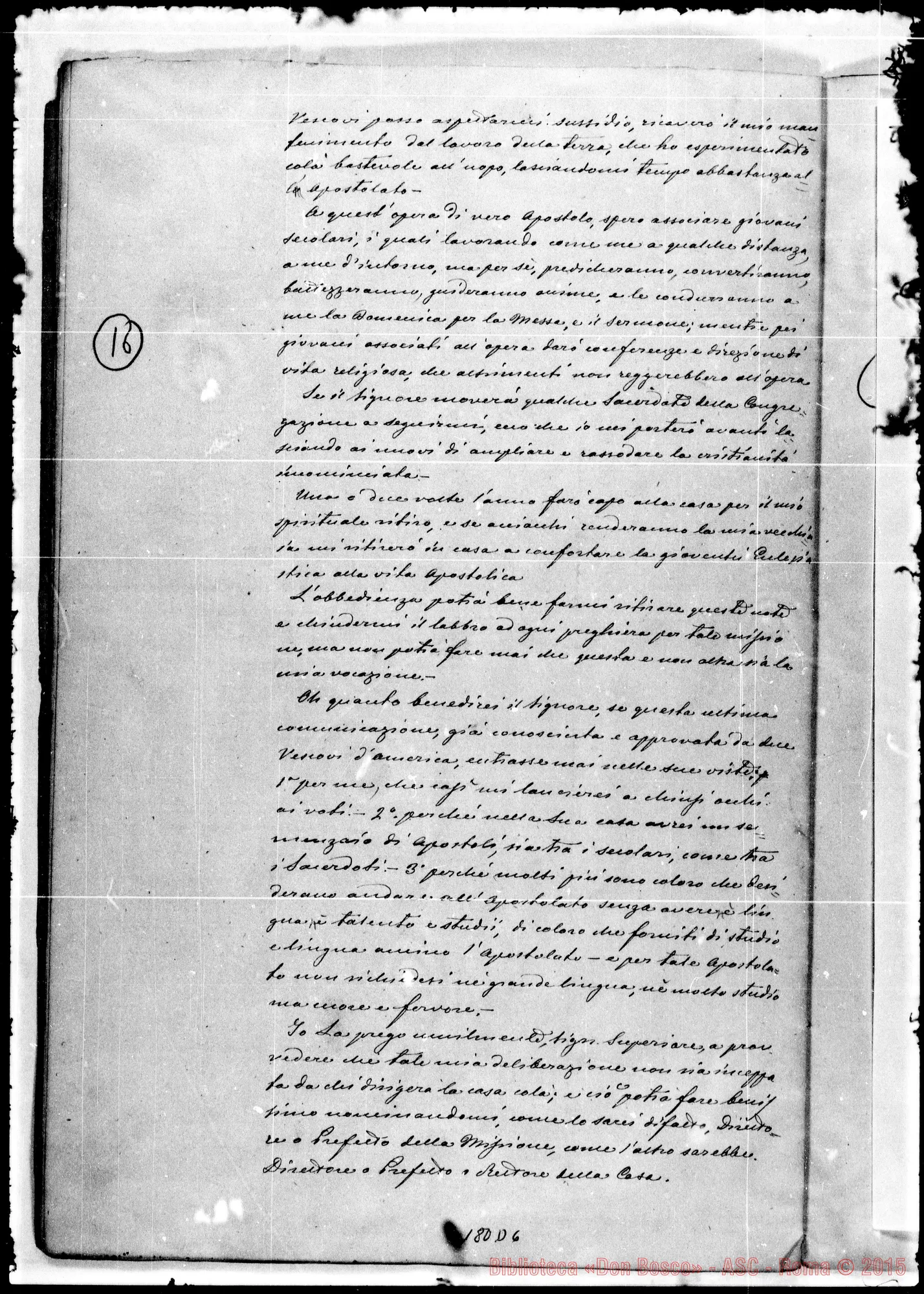 Fotogramma D 6 — Savannah: Memorandum per le opere che si devono fondare A Savannah