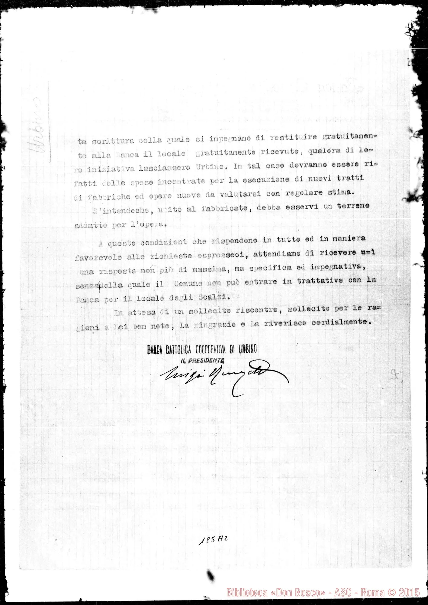 Fotogramma A 2 — Banca Cattolica di Urbini-Giovanni Simonetti