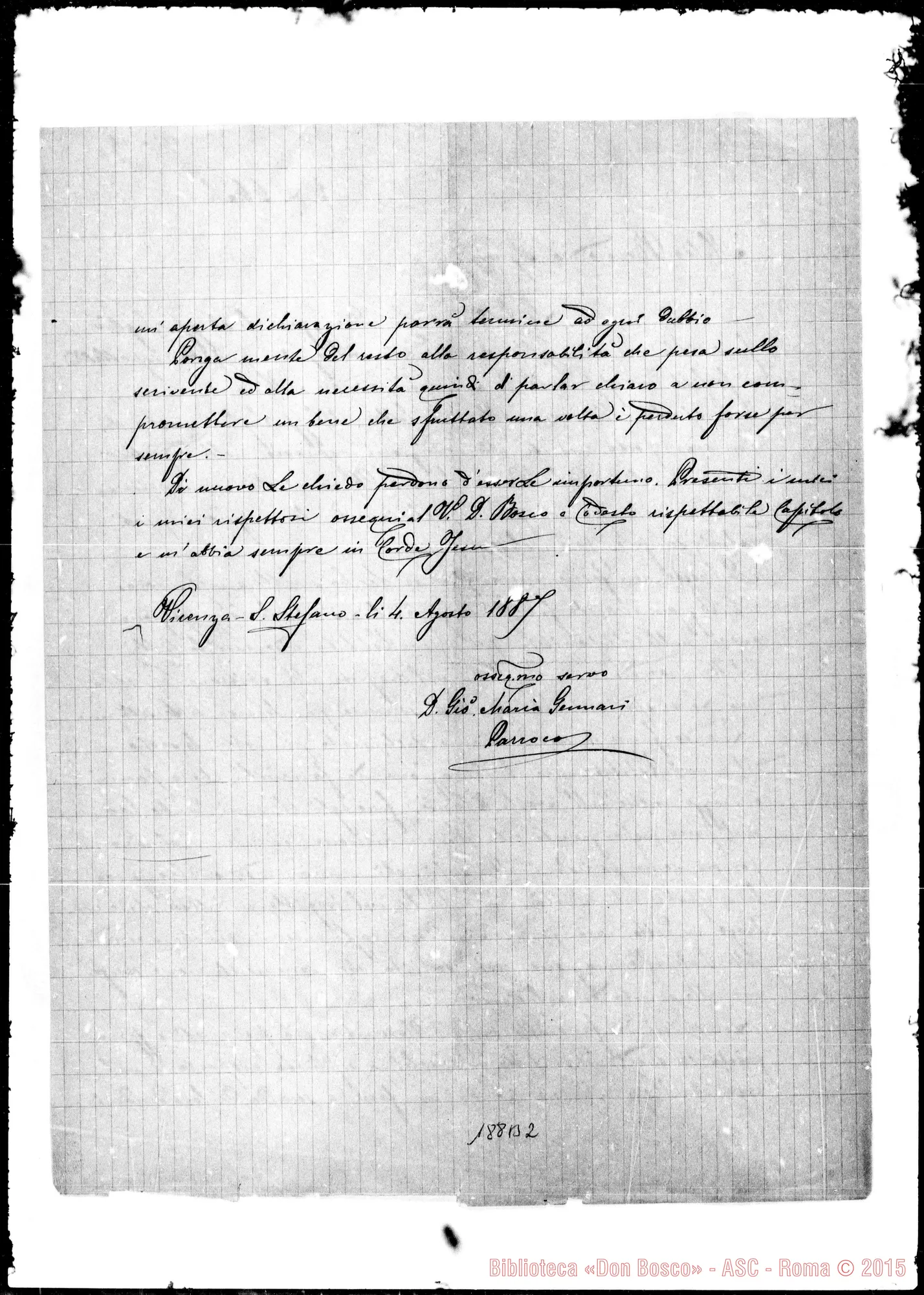 Fotogramma B 2 — Giovanni Charia Gennari-Molto Rev.do Sig.