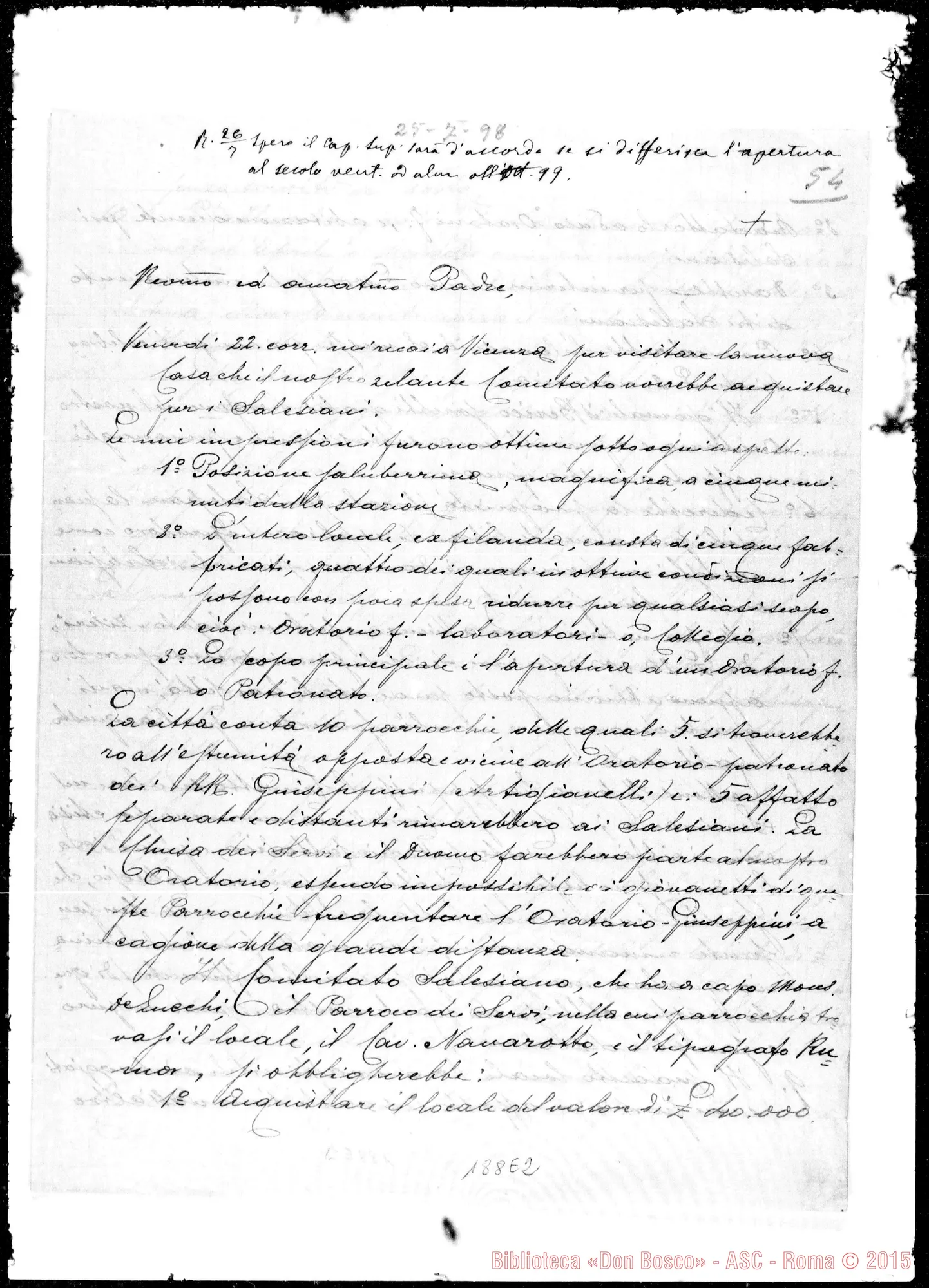 Fotogramma E 2 — Veronesi-Rev.mo ed amat.mo Padre
