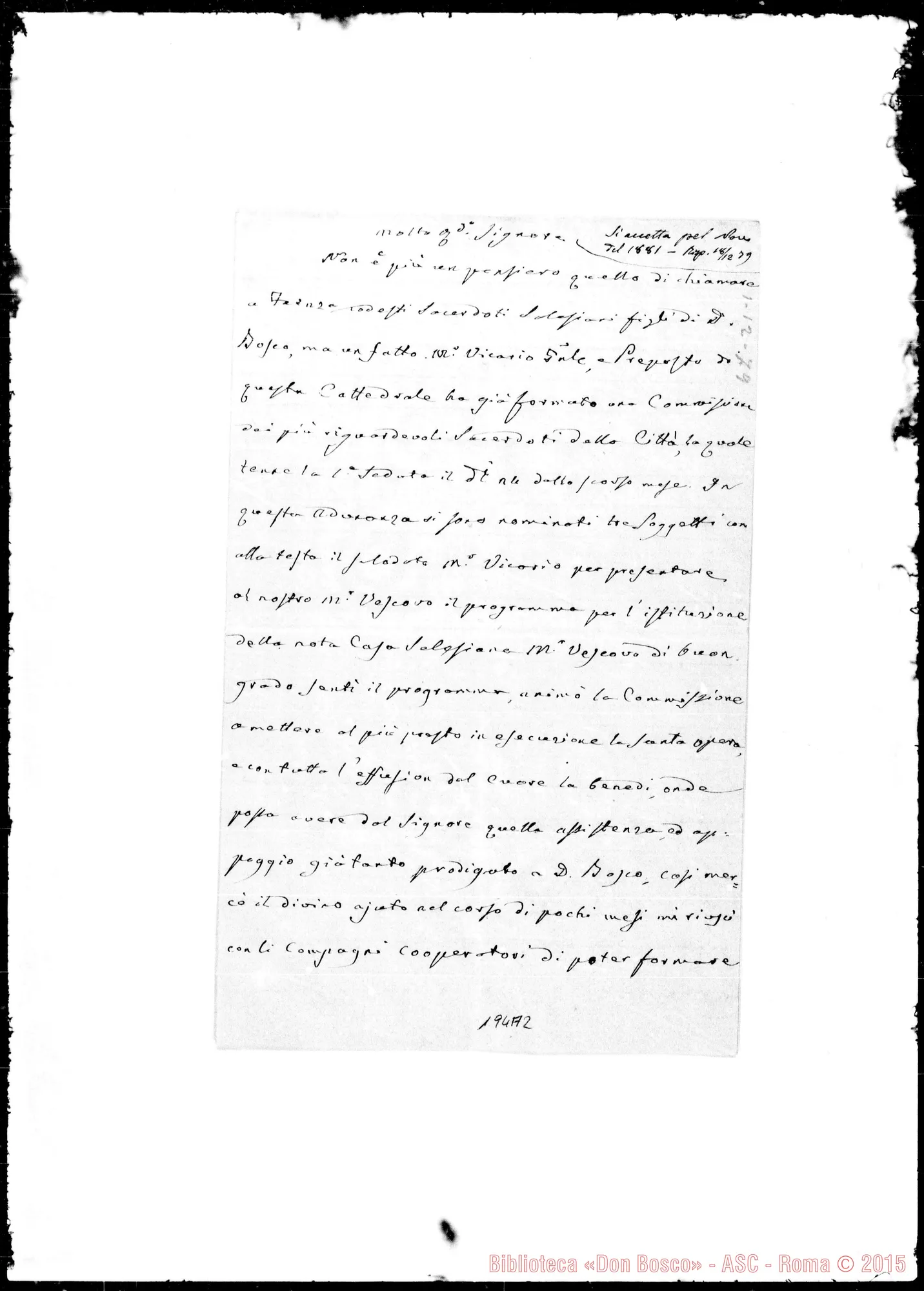 Fotogramma A 2 — Carlo Babini-Molto Rev.do Sig.