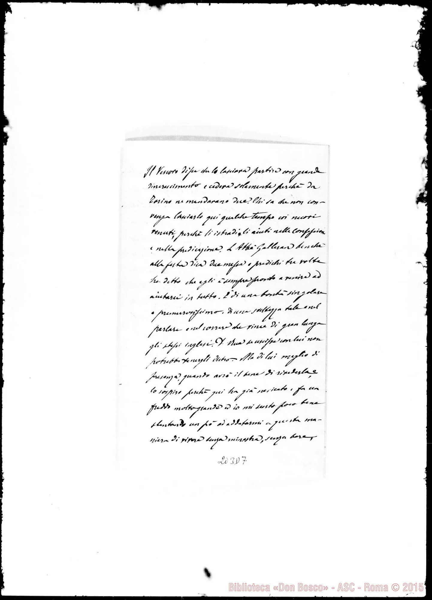 Fotogramma D 7 — Sac. di Wansworth-Amatissimo Padre