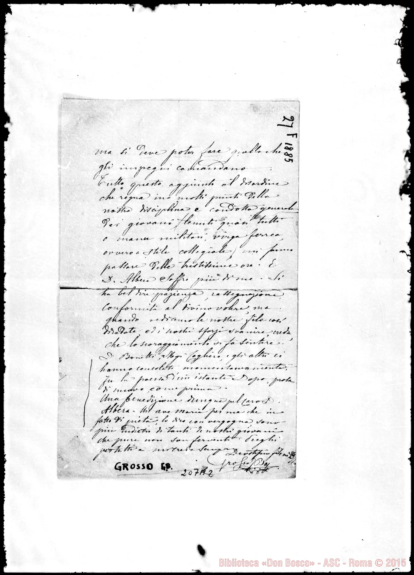 Fotogramma A 2 — Grosso-Rev.do Direttore