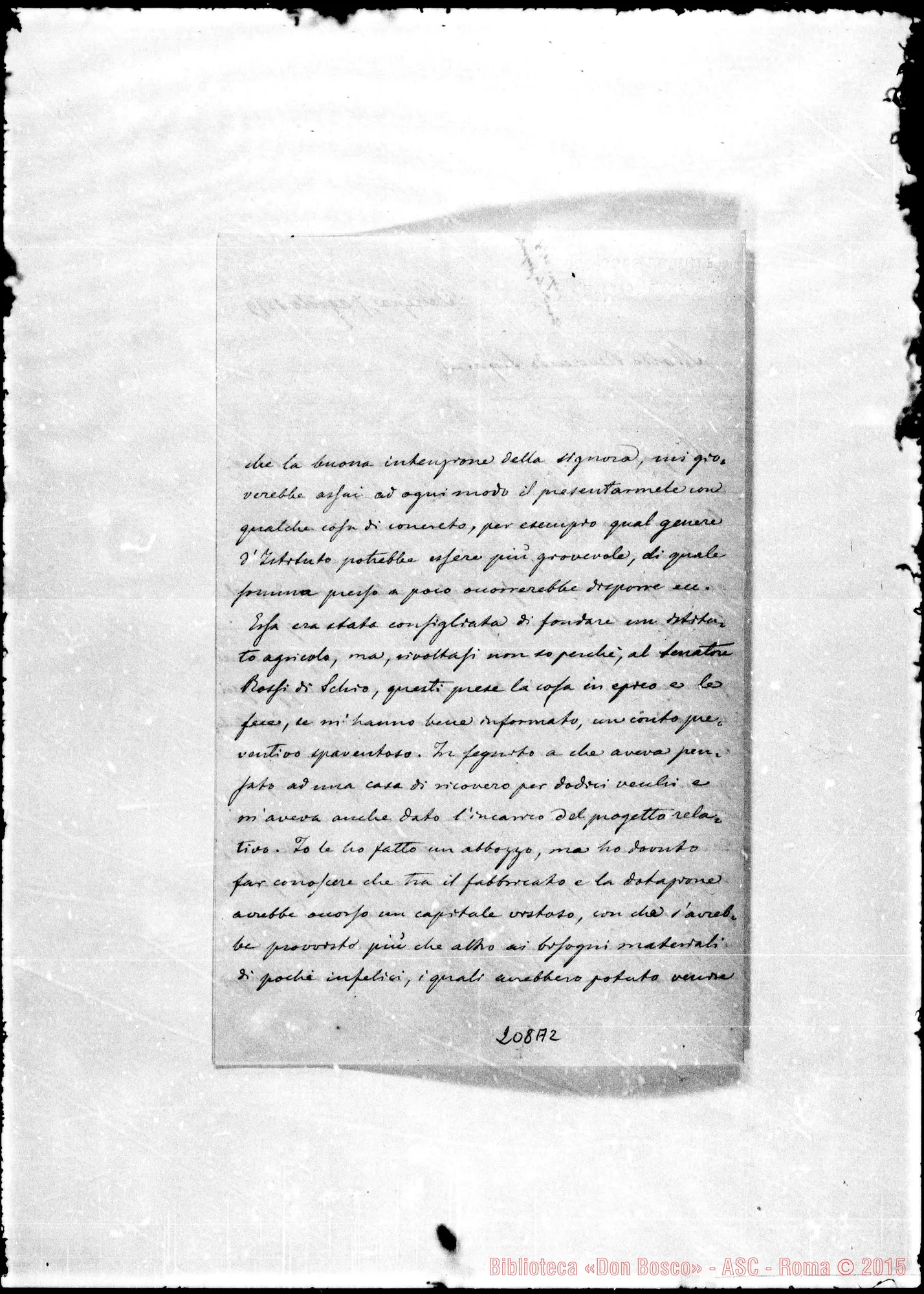 Fotogramma A 2 — Pietro Saccardo-Molto Rev.do Sig.