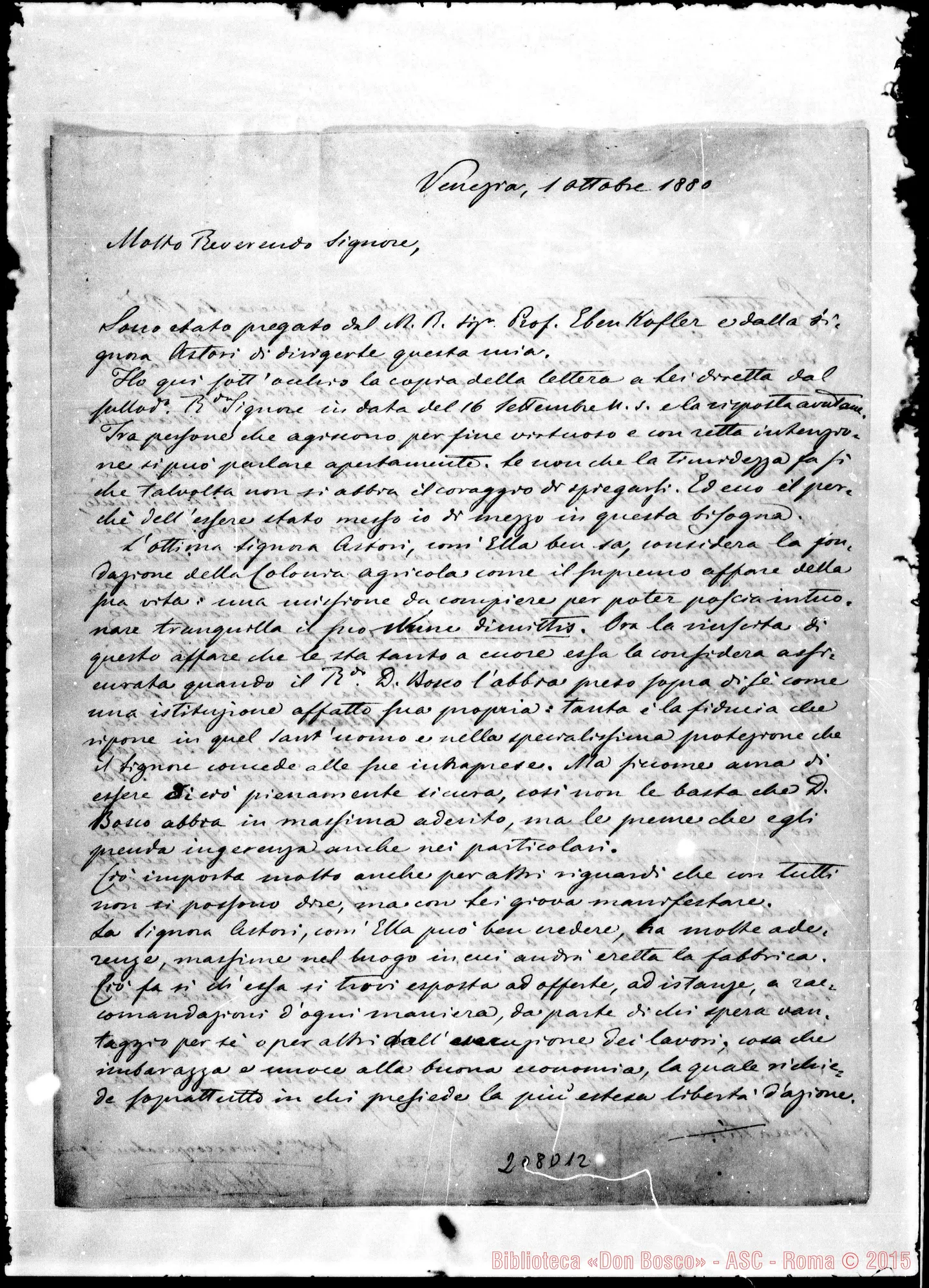 Fotogramma D 12 — Pietro Saccardo-Molto Rev.do Sig.