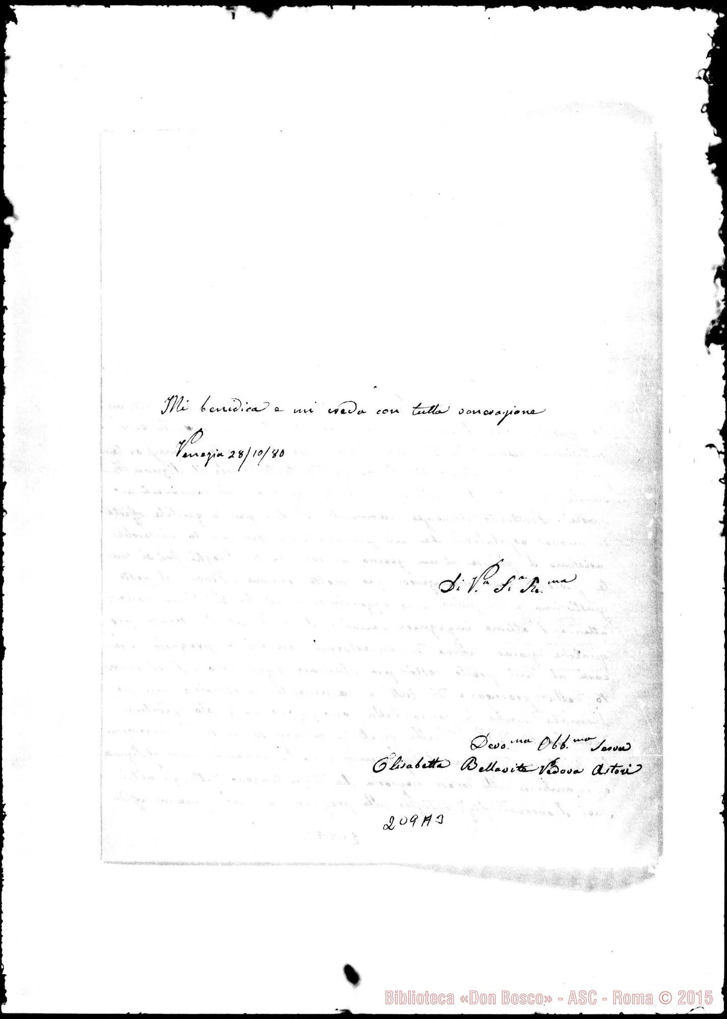 Fotogramma A 3 — Elisabetta Bellavite-Molto Rev.do Padre