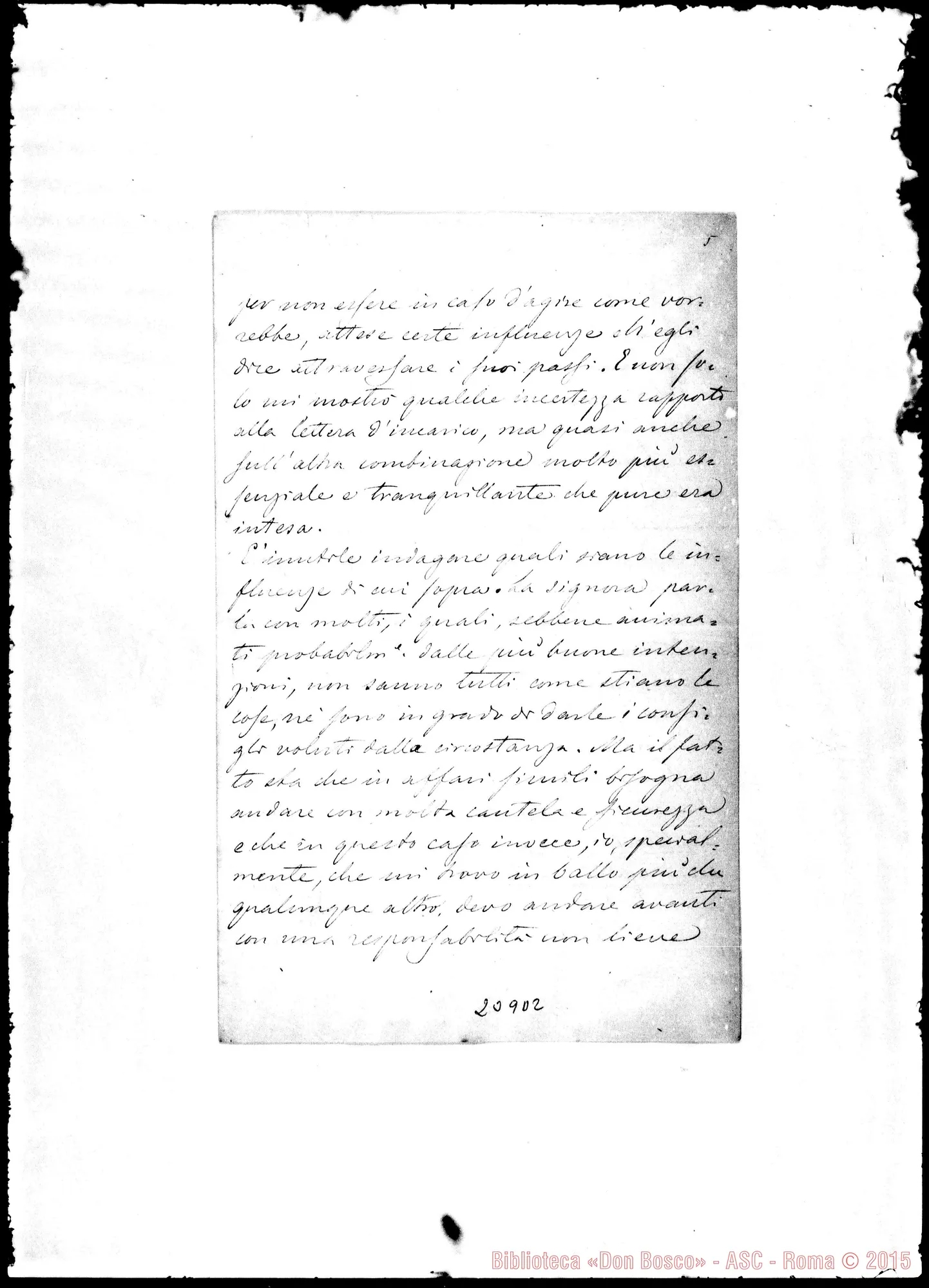 Fotogramma D 2 — Pietro Saccardo-Molto Rev.do Padre