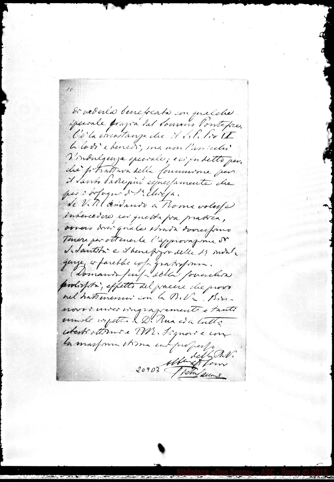 Fotogramma D 7 — Pietro Saccardo-Molto Rev.do Padre