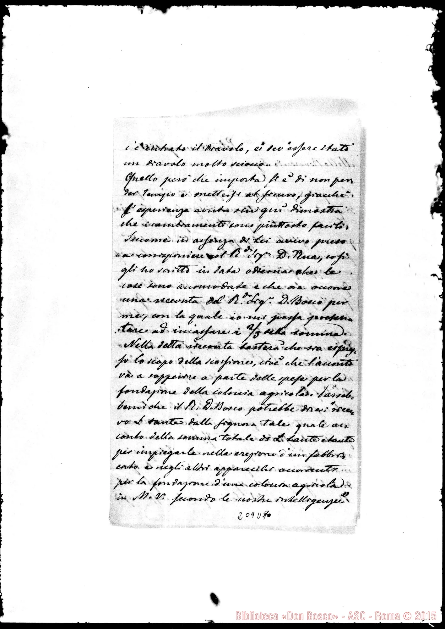Fotogramma D 9 — Pietro Saccardo-Molto Rev.do Padre