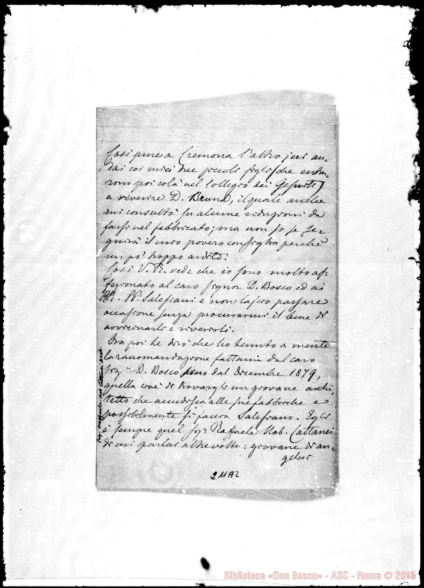 Fotogramma A 2 — Pietro Saccardo-Molto Rev.do Sig.