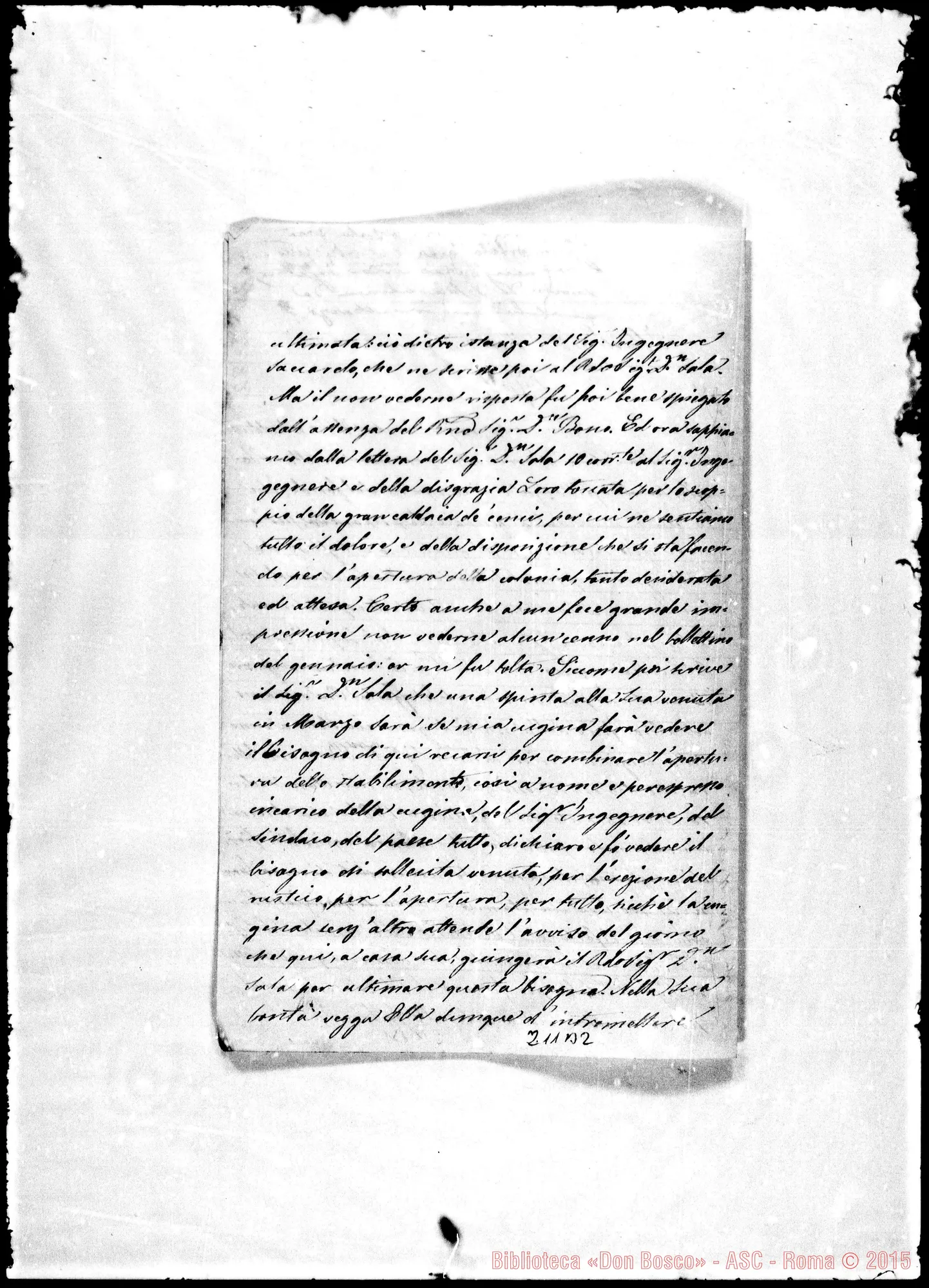 Fotogramma B 2 — Eben Kofler-Molto Rev.do E Illustre Sig.