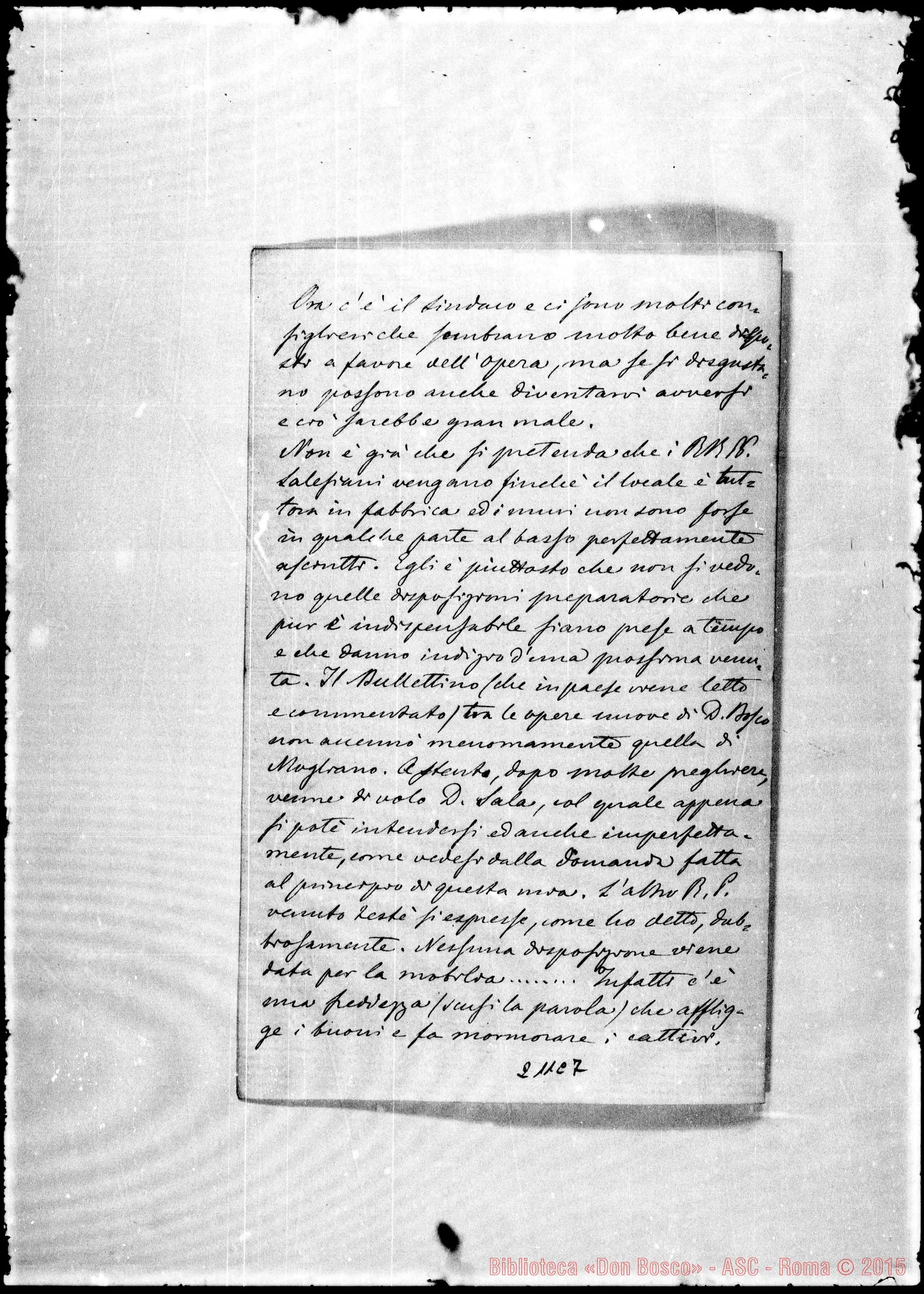 Fotogramma C 7 — Pietro Saccardo-Molto Rev.do Sig.