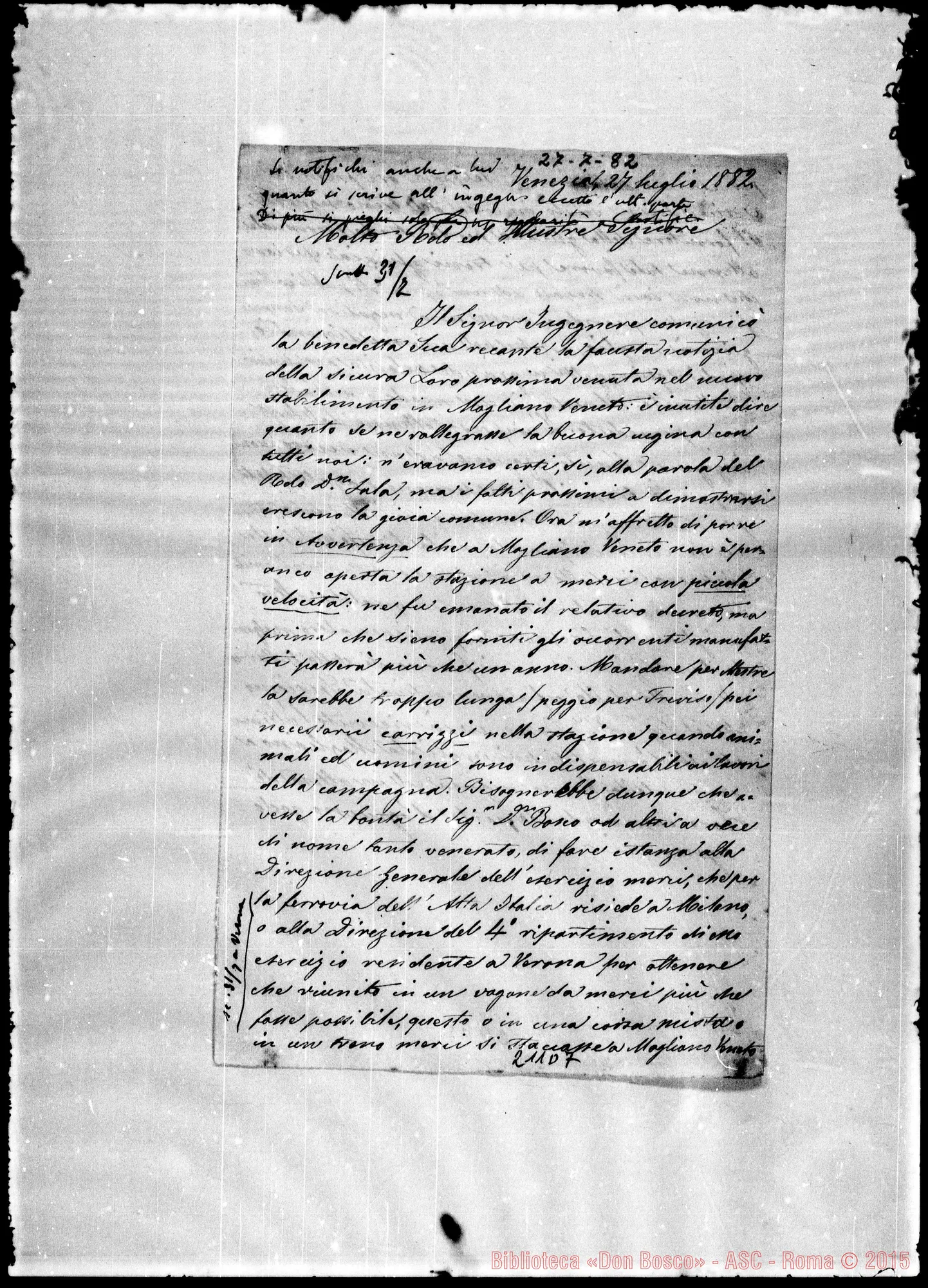 Fotogramma D 7 — Senza firma-Molto Rev.do E illustre Sig.