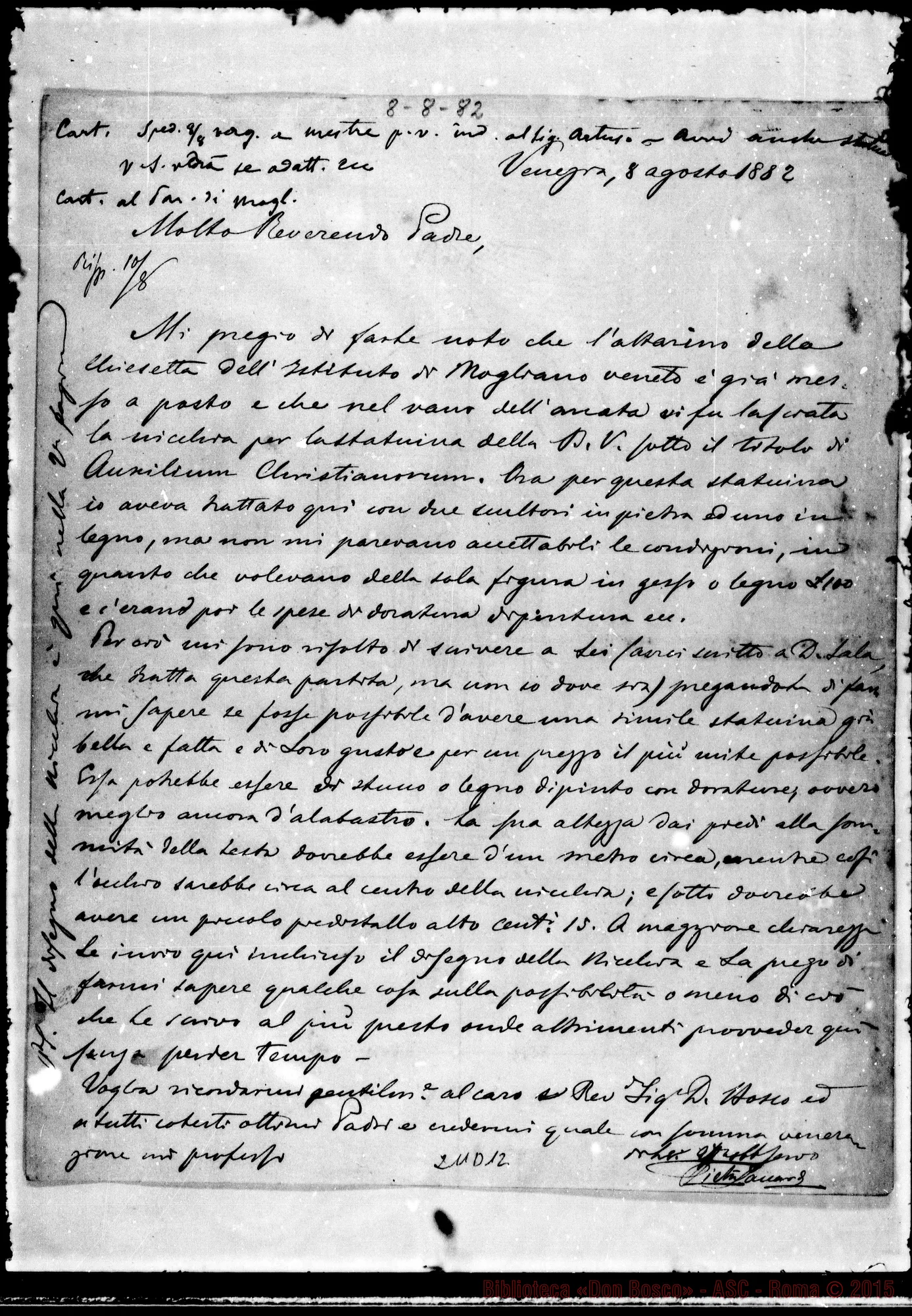 Fotogramma D 12 — Pietro Saccardo-Molto Rev.do Sig.