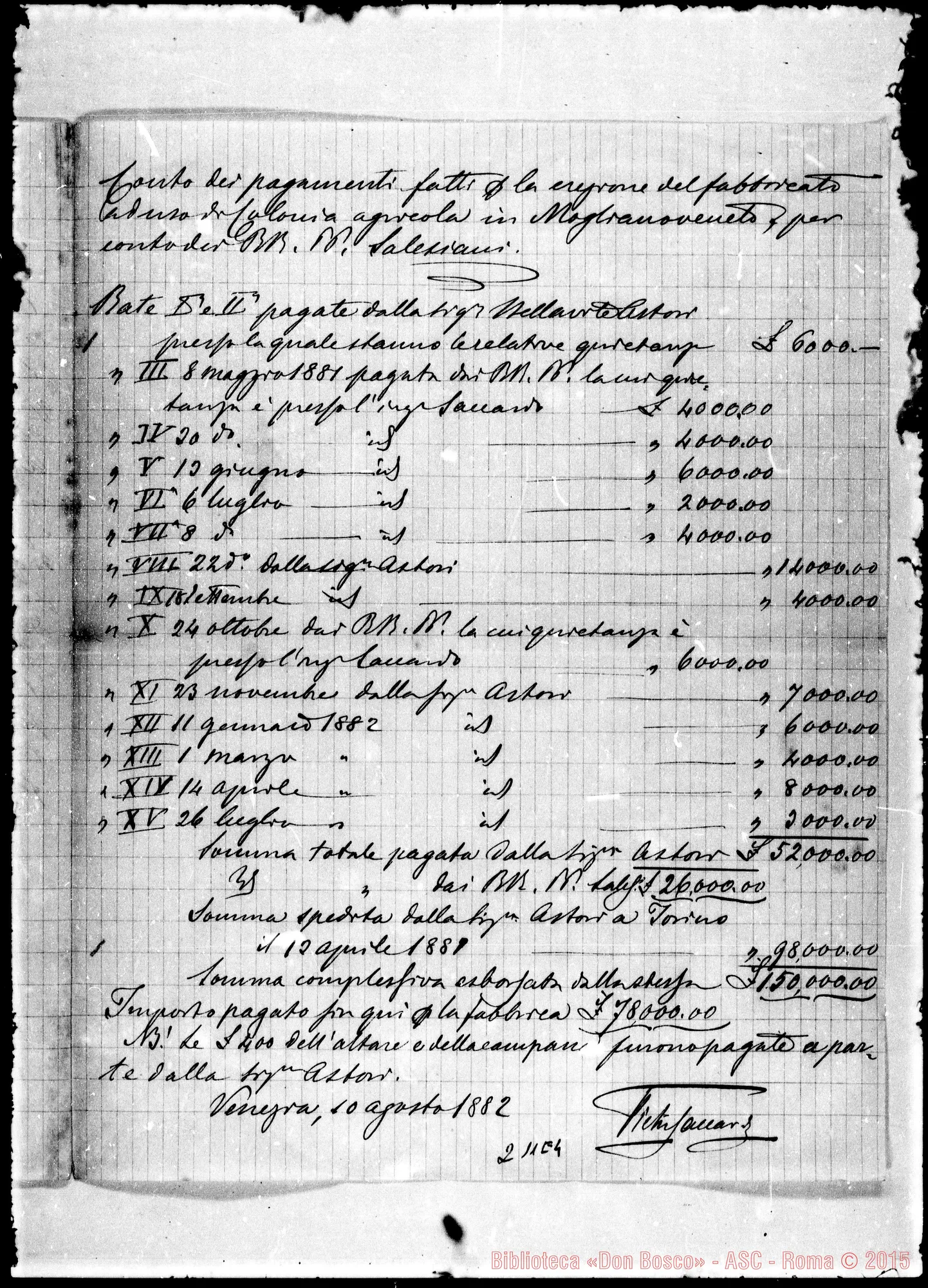 Fotogramma E 4 — Pietro Saccardo-Molto Rev.do Sig.