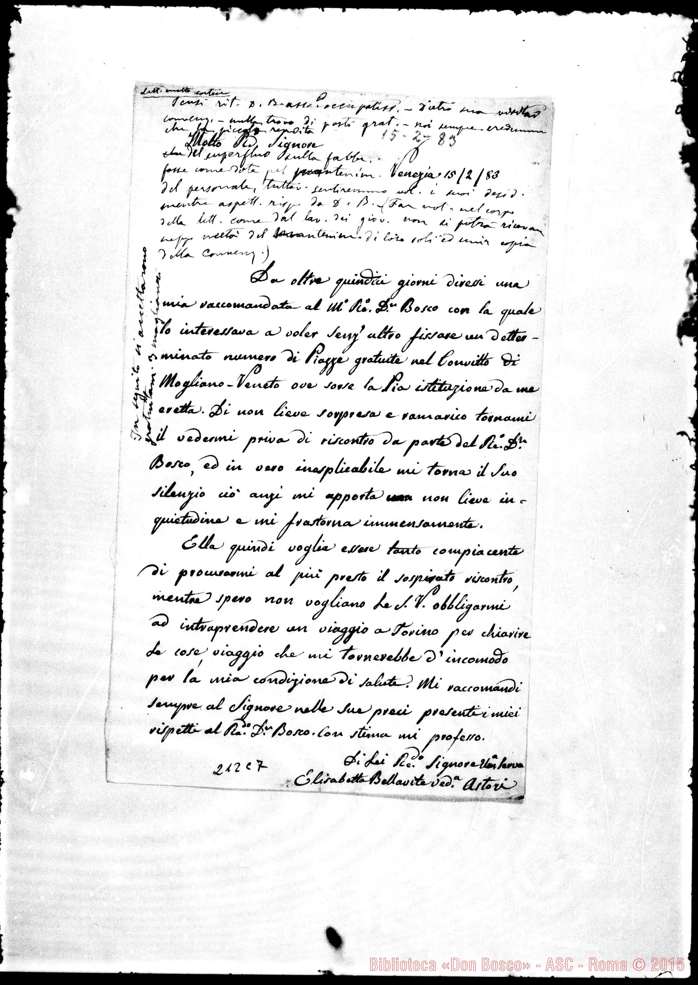 Fotogramma C 7 — Elisabetta Bellavite-Molto Rev.do Sig.
