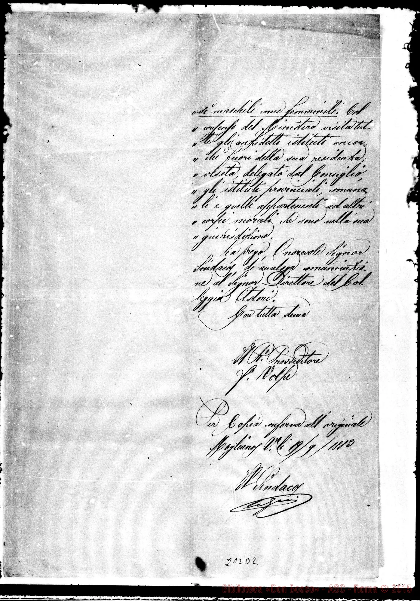 Fotogramma D 2 — Volpe, Provveditore agli studi-Sindaco Mogliano