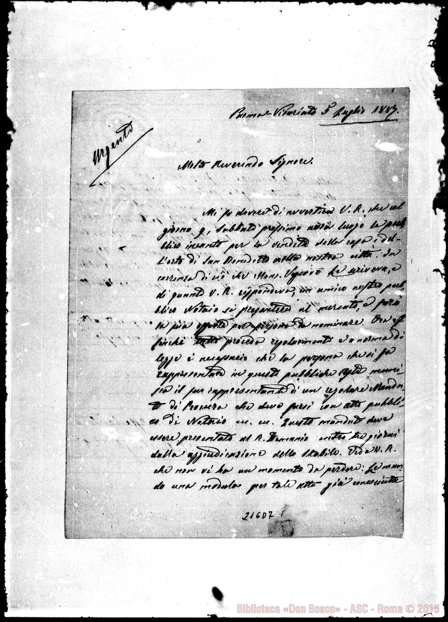 Fotogramma D 7 — C.G. Burlenghi-Molto Rev.do Signore
