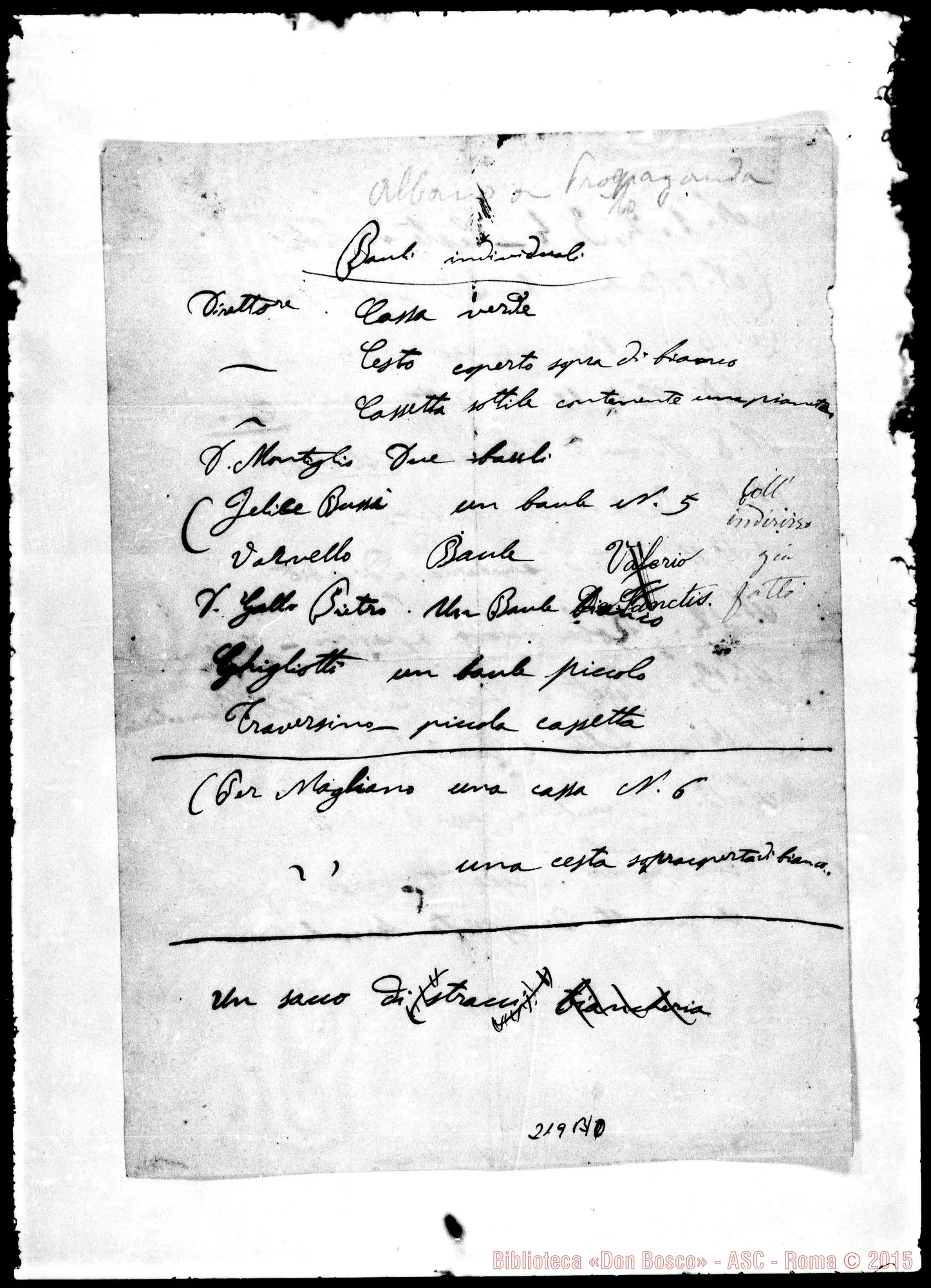 Fotogramma B 10 — Inventario del Collegio di Randazzo