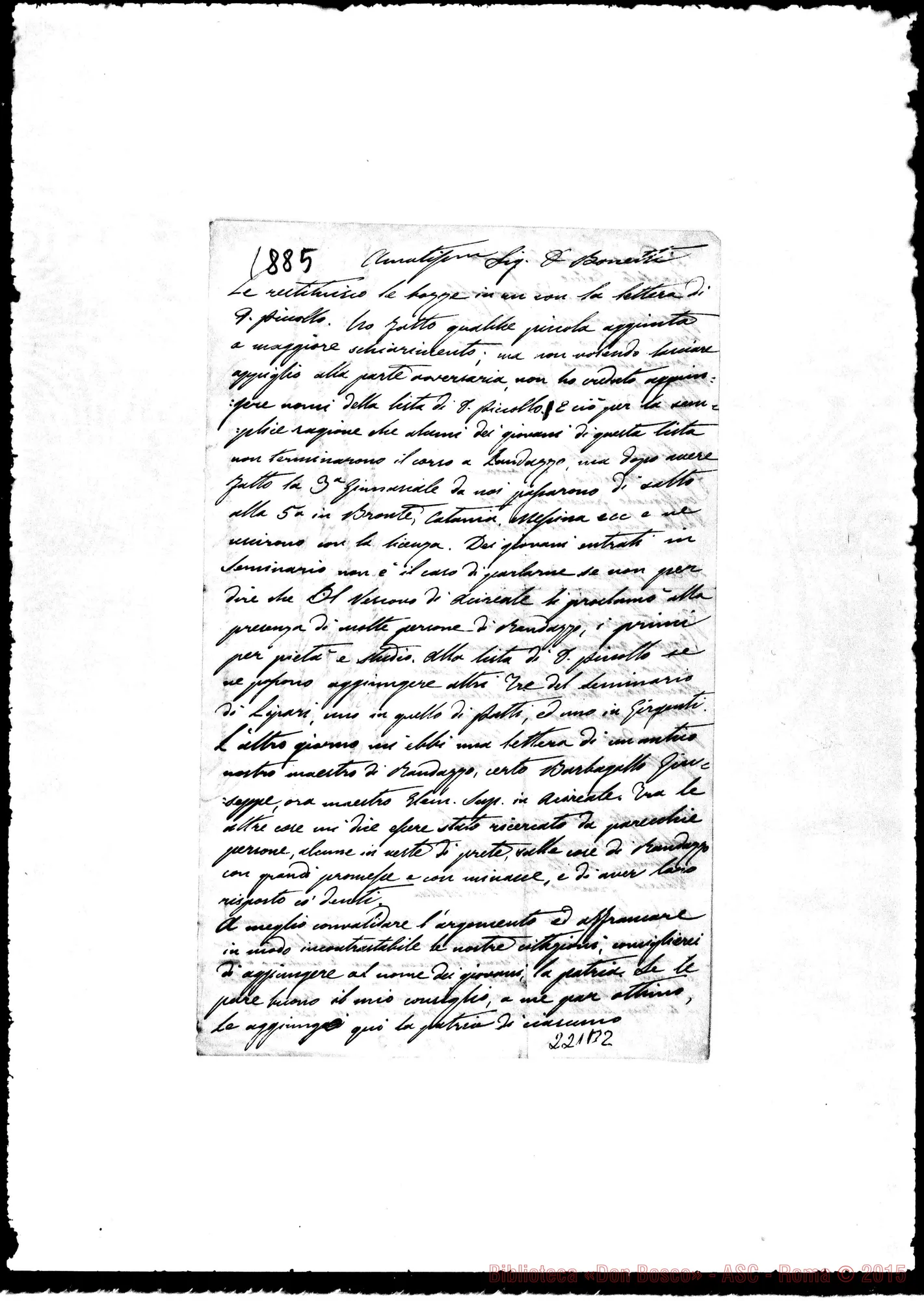 Fotogramma B 2 — A D. Bonetti