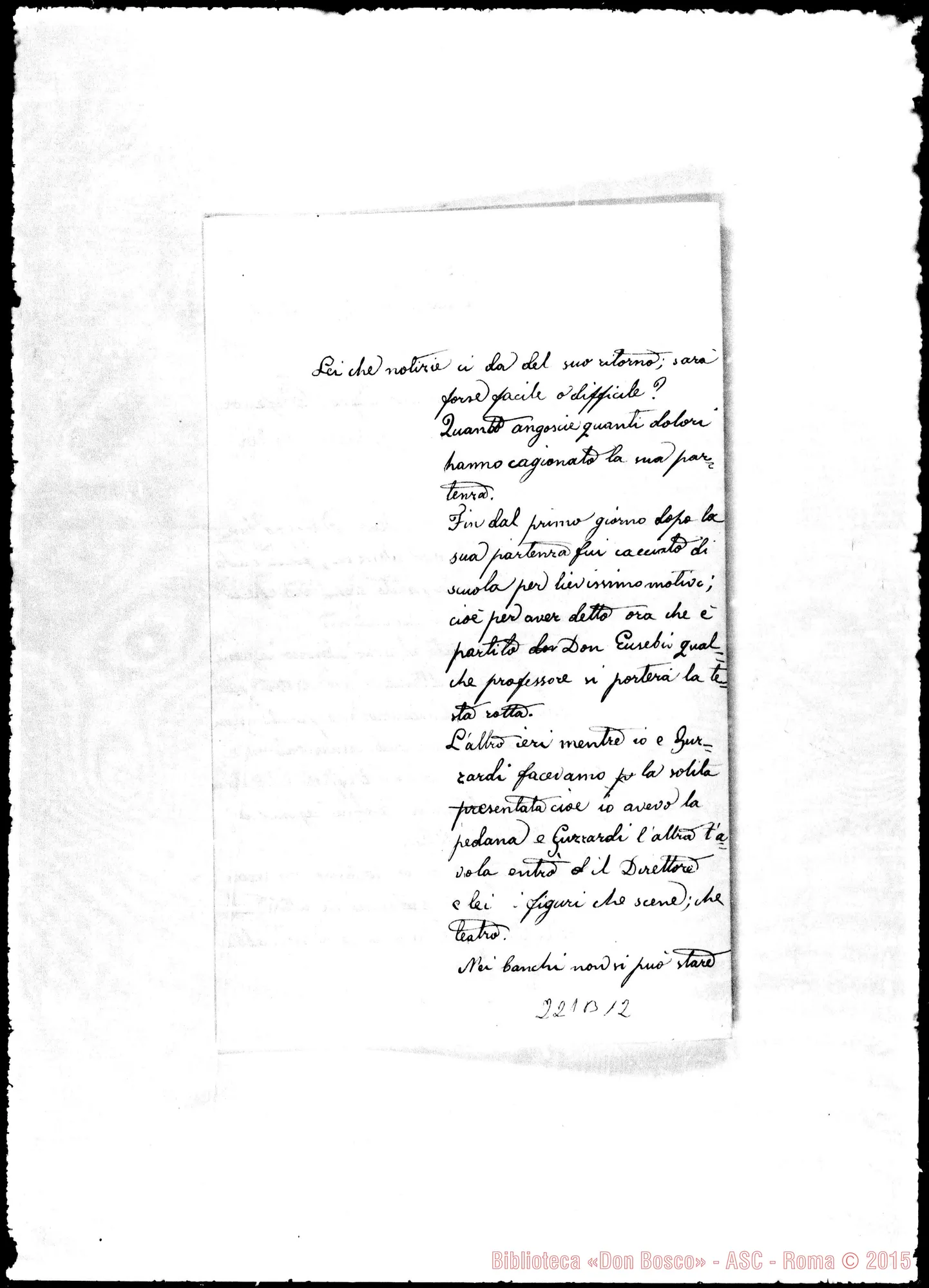 Fotogramma B 12 — Polizzi Vincenzo-Sig. Professore (Eusebio Calvi)