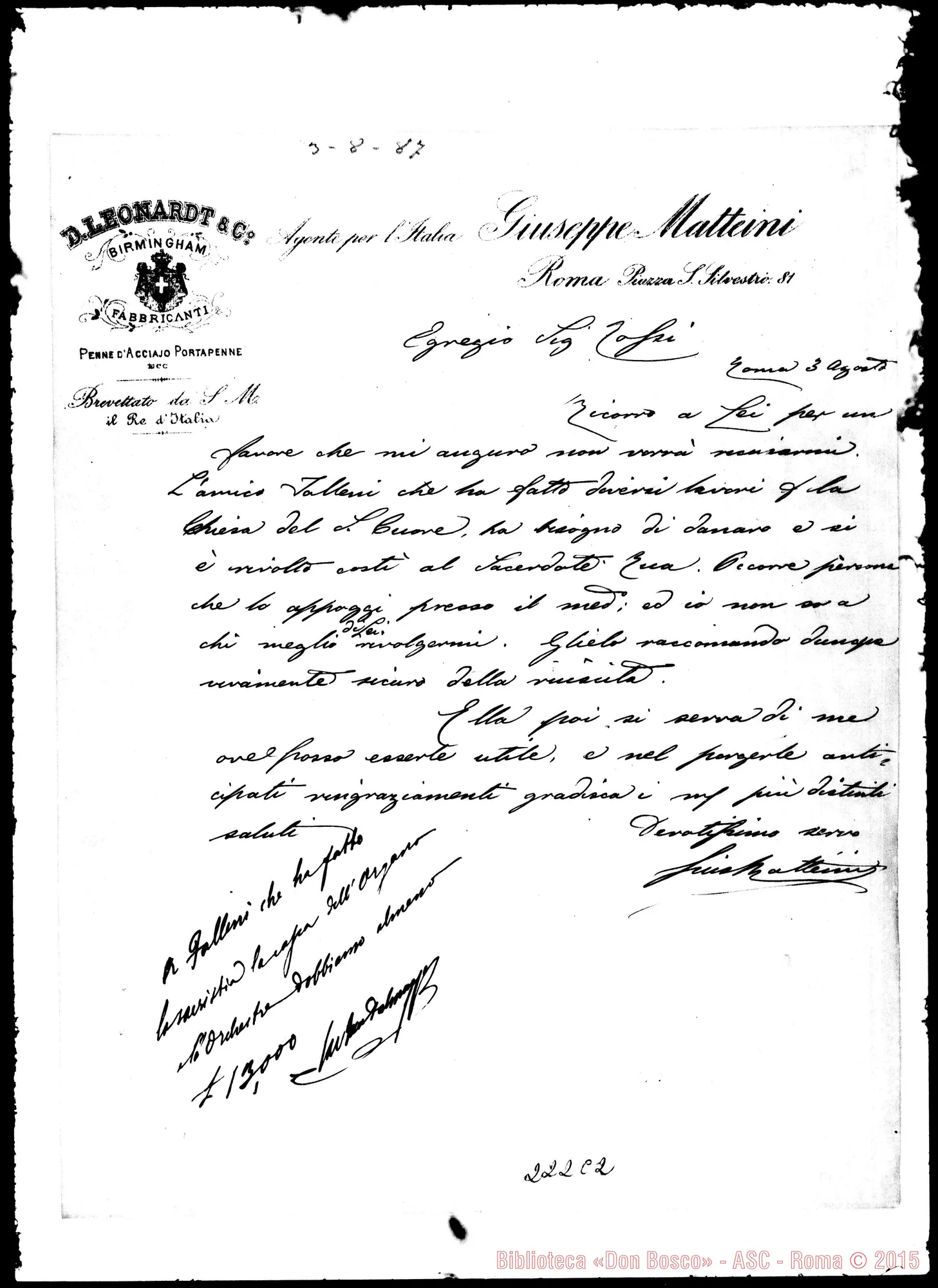 Fotogramma C 2 — Matteini-Egregio Sig.