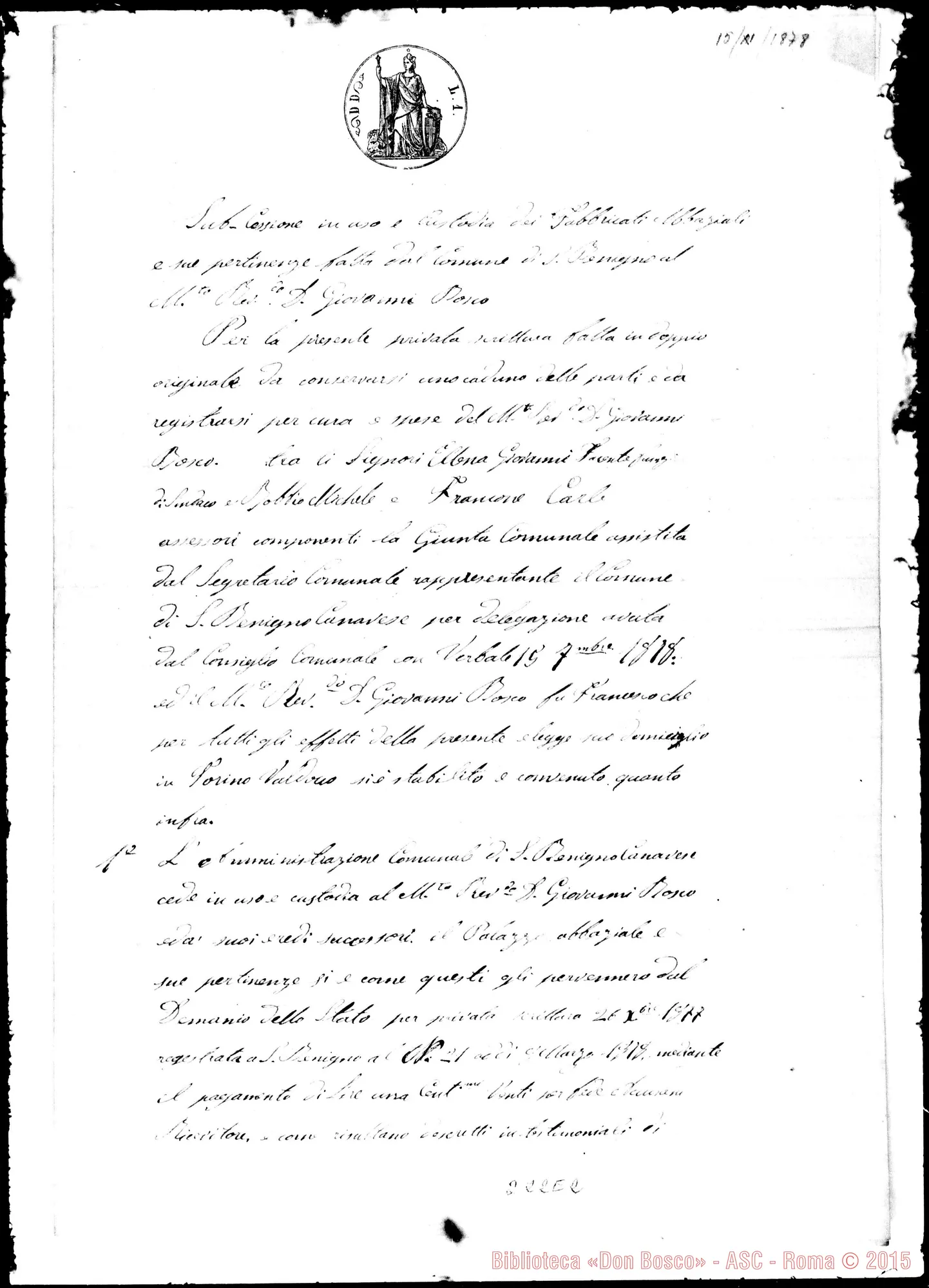 Fotogramma E 2 — Sub-cessione in uso E custodia…