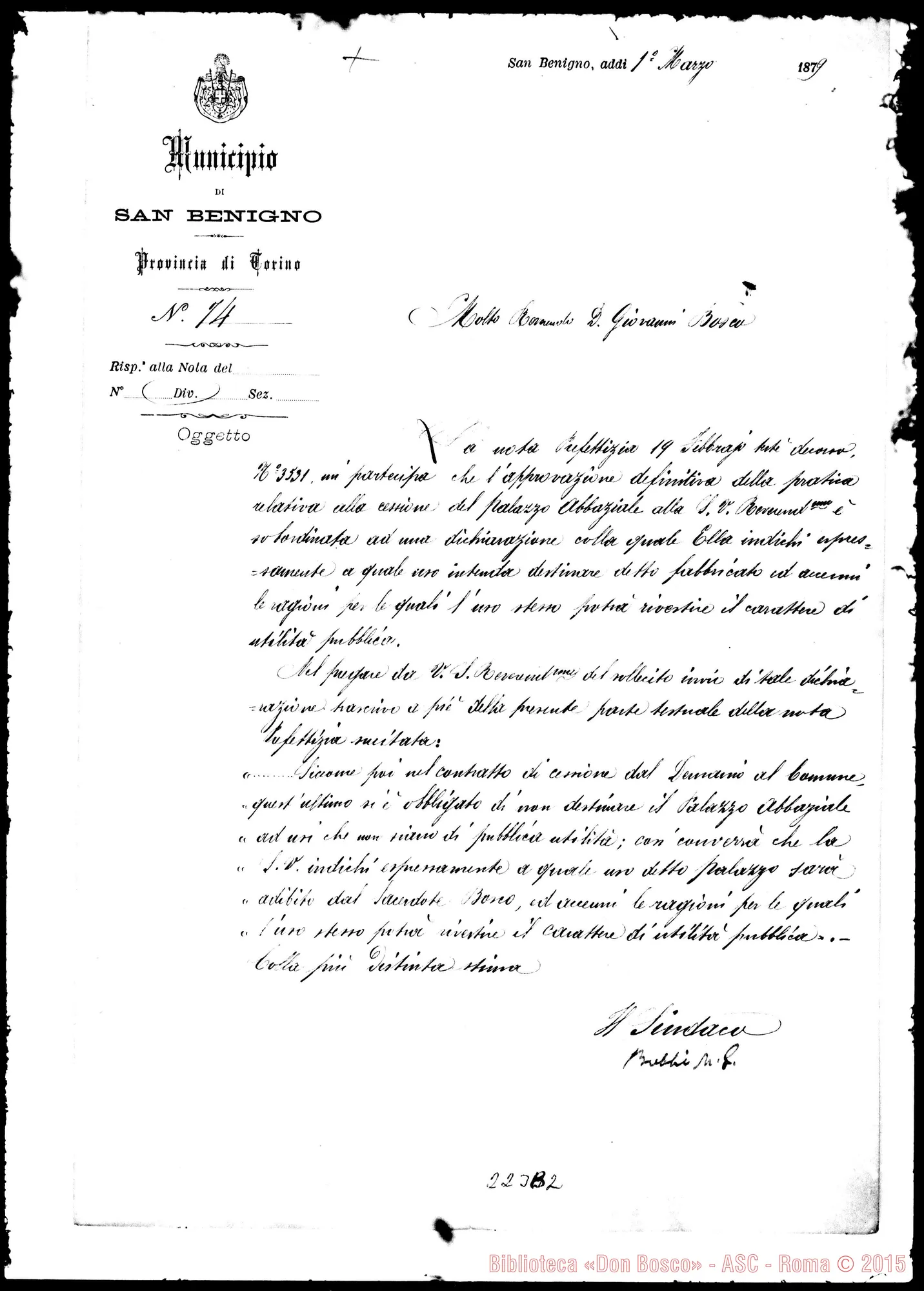 Fotogramma B 2 — Sindaco-Bosco