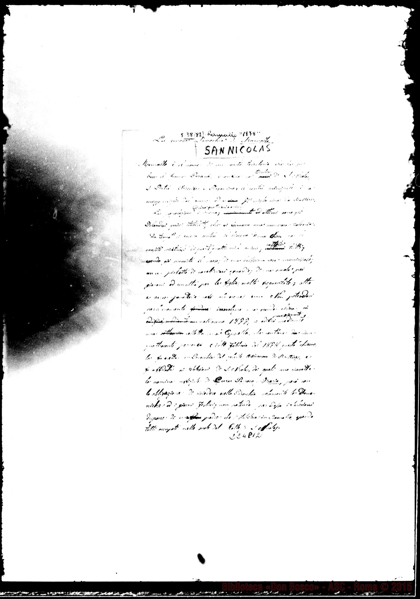 Fotogramma D 12 — La Nuova parrocchia di Ramallo