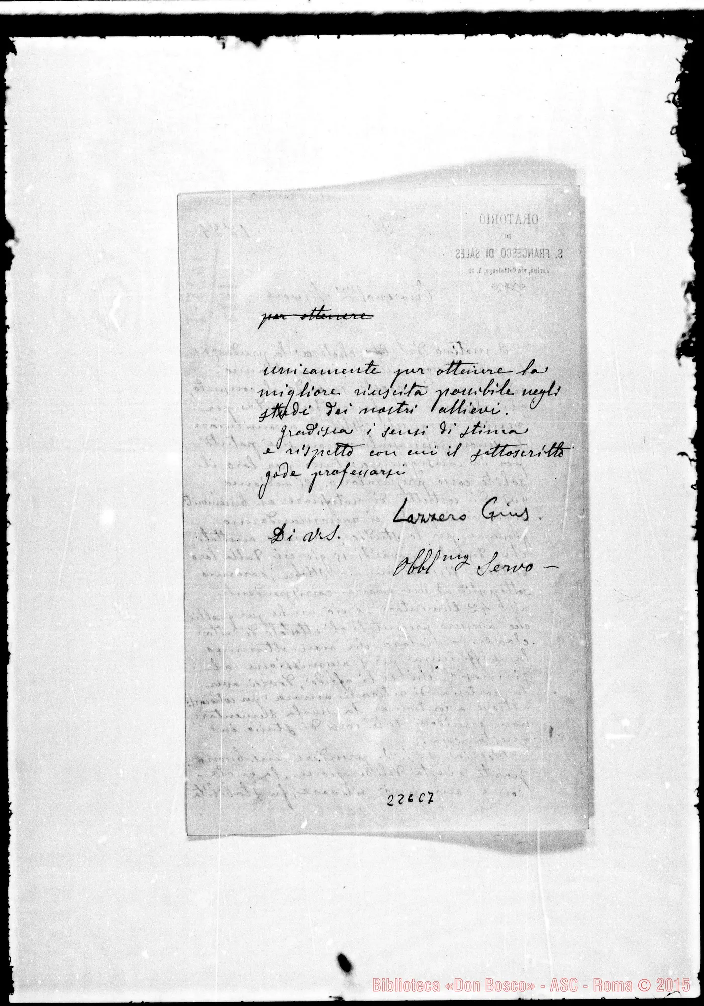 Fotogramma C 7 — Lazzero-Onorevol.mo Sig.