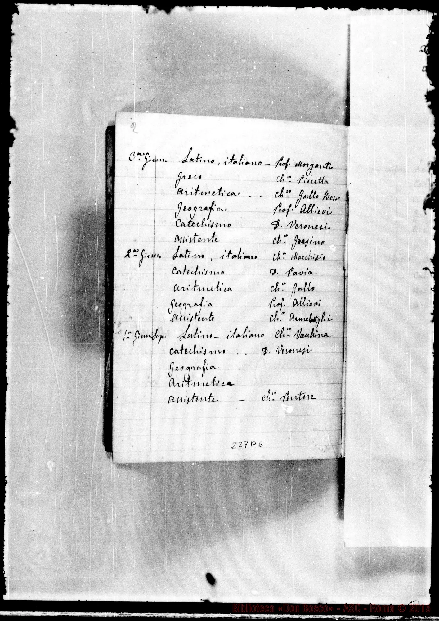 Fotogramma B 6 — Adunanze del Capitolo della Casa: Ottobre 77-Genn. 1884