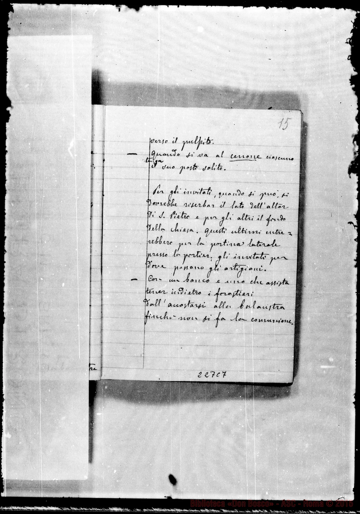 Fotogramma C 7 — Adunanze del Capitolo della Casa: Ottobre 77-Genn. 1884