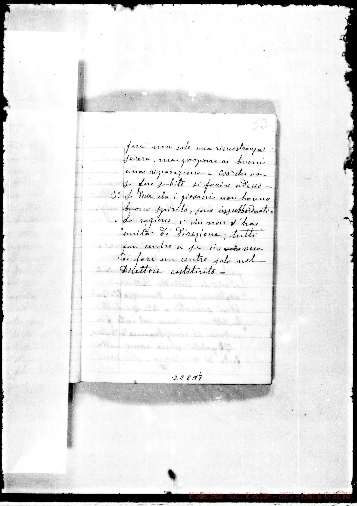 Fotogramma A 7 — Adunanze del Capitolo della Casa: Ottobre 77-Genn. 1884