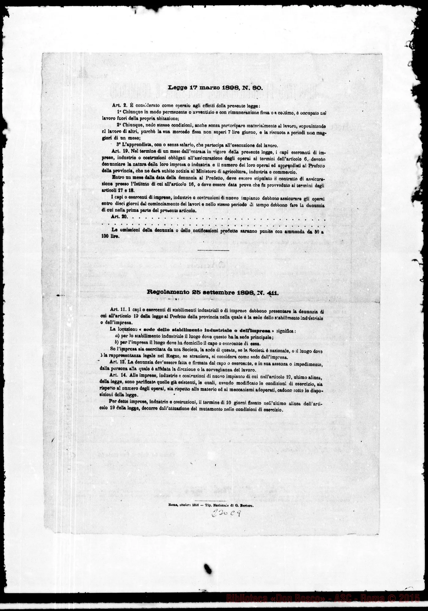Fotogramma C 9 — Al Ministero di Agricoltura, Industria E Commercio-Rua