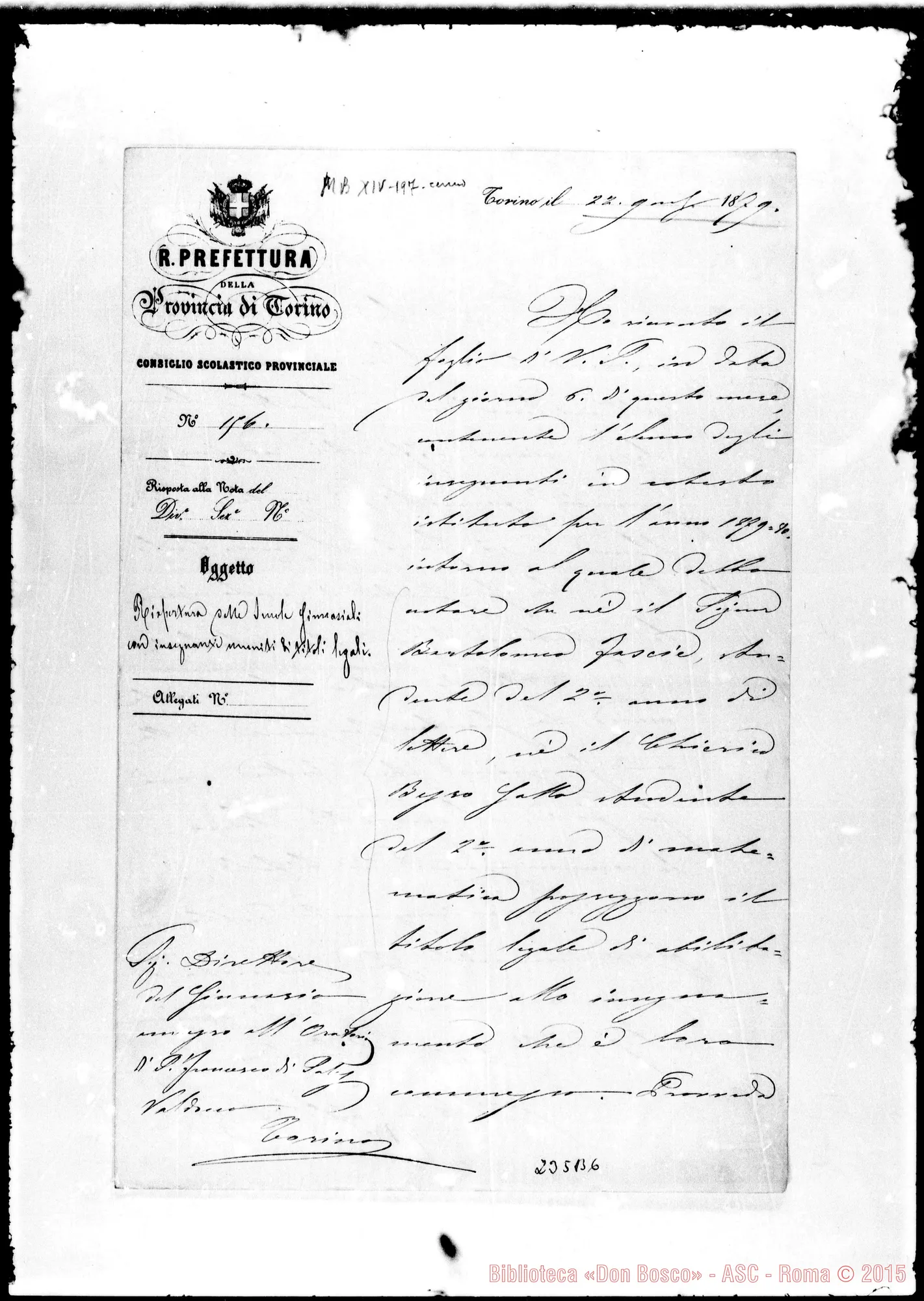 Fotogramma B 6 — Consiglio Scolastico-Direttore di Valdocco