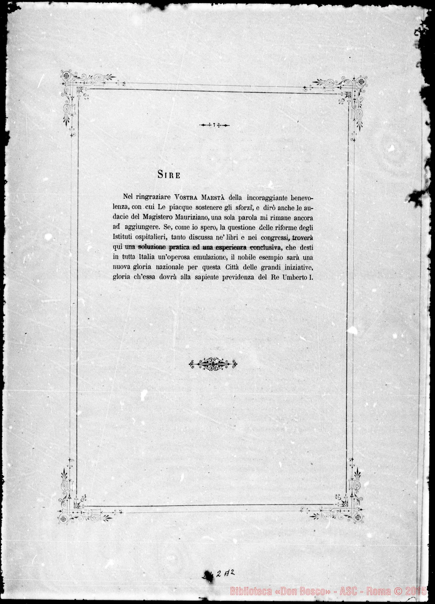 Fotogramma A 2 — Parole indirizzate A Sua Maestà… Stampato