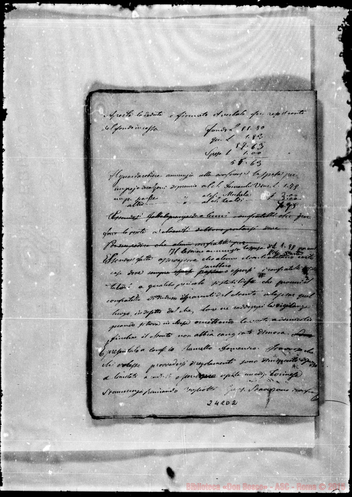 Fotogramma D 2 — Conferenze di S. Vincenzo de’ Paoli: Verbali: 1858-1871
