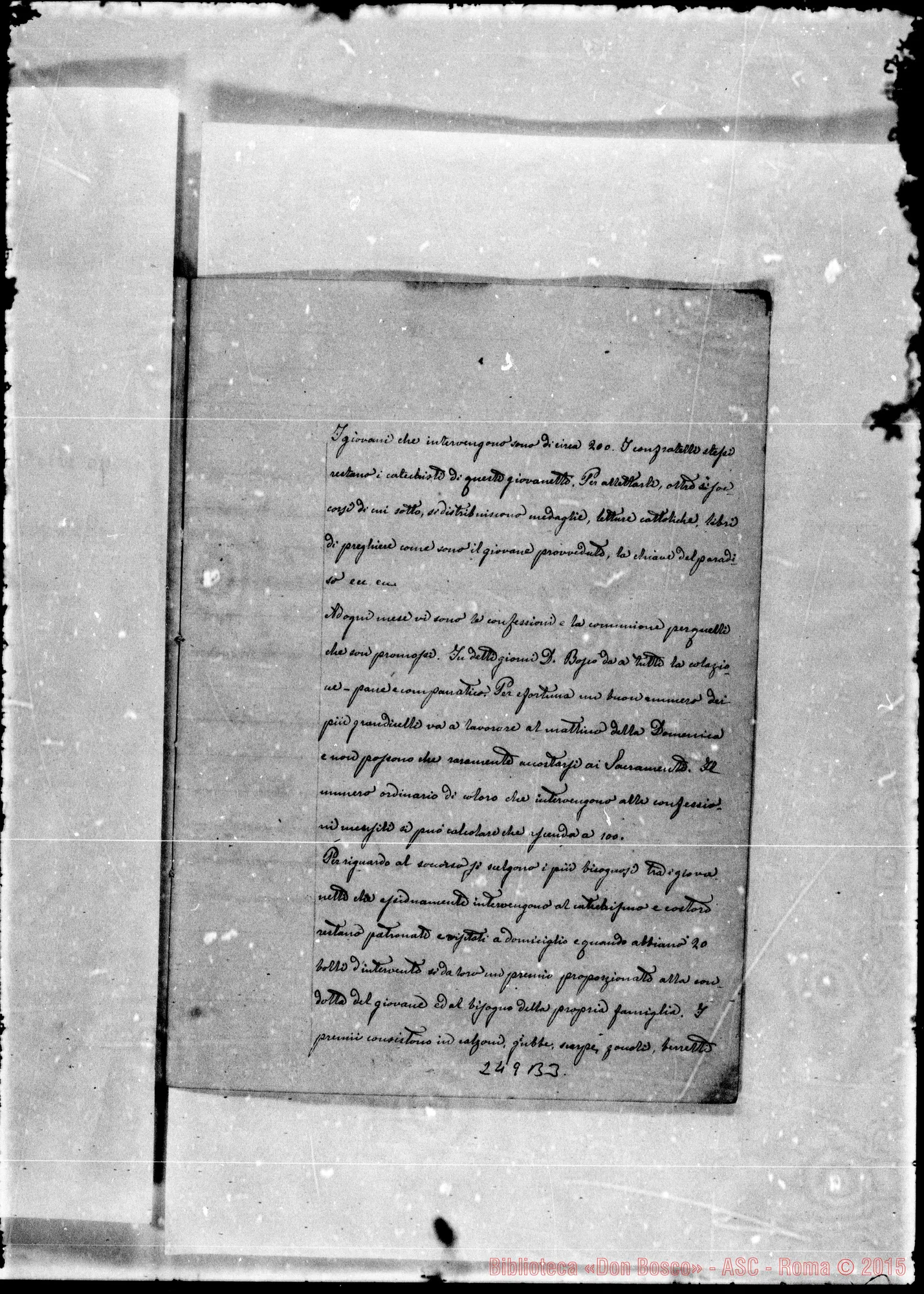 Fotogramma B 3 — Conferenze di S. Vincenzo de’ Paoli: Verbali: 1858-1871