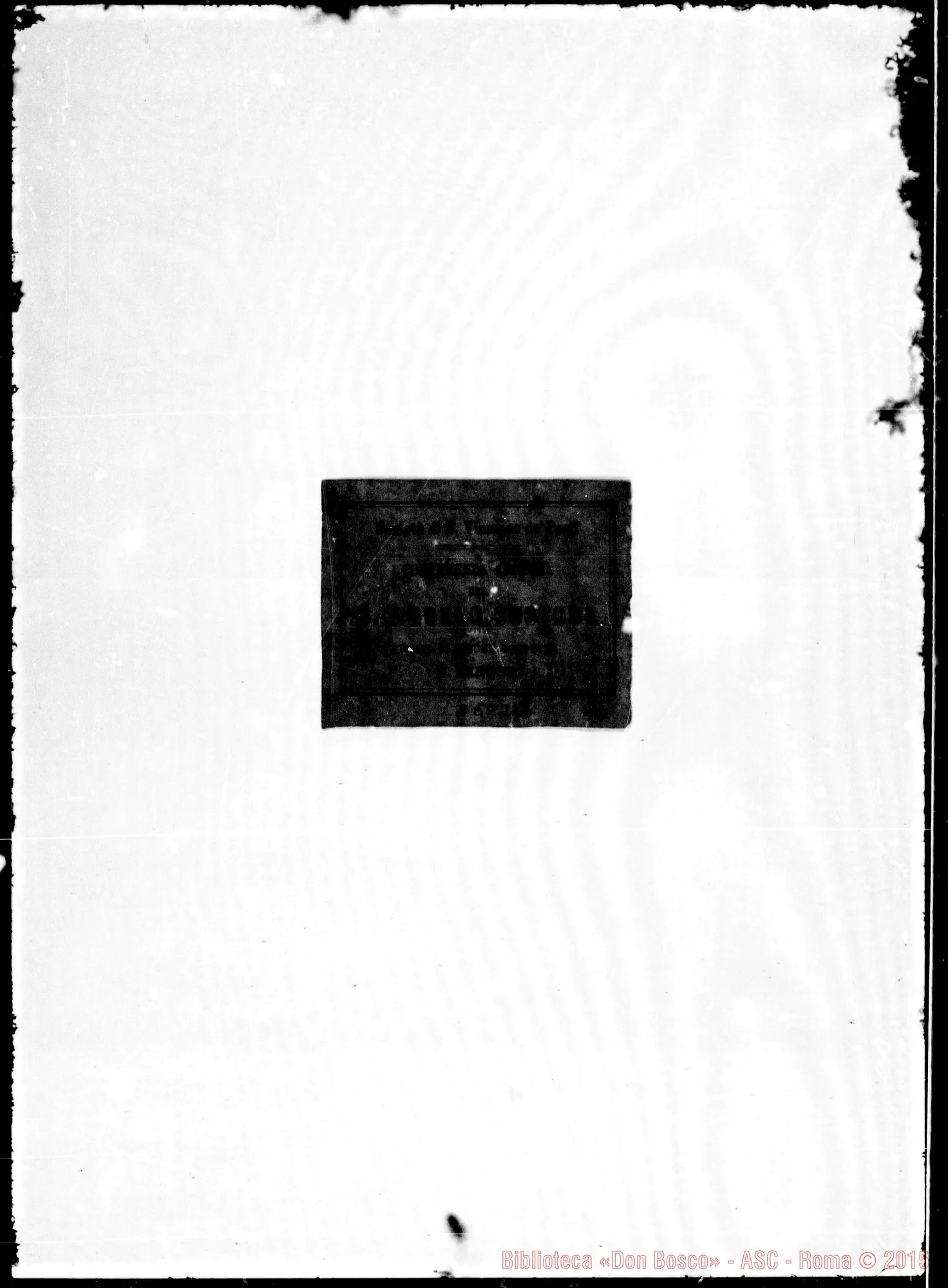 Fotogramma D 12 — Bigliettini: Conferenza annessa del S. Angelo Custode