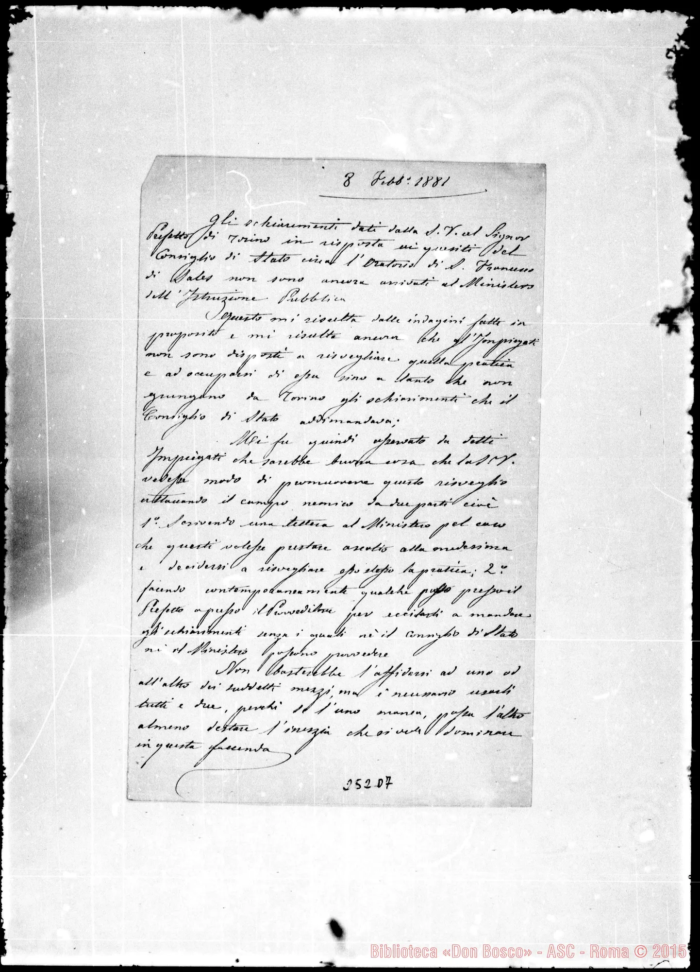Fotogramma D 7 — Schiarimenti