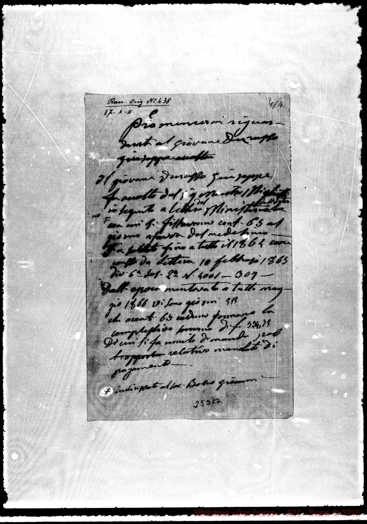 Fotogramma C 7 — II Giovane Durazzo, raccomandato dal M.I.P. Ms. Bosco