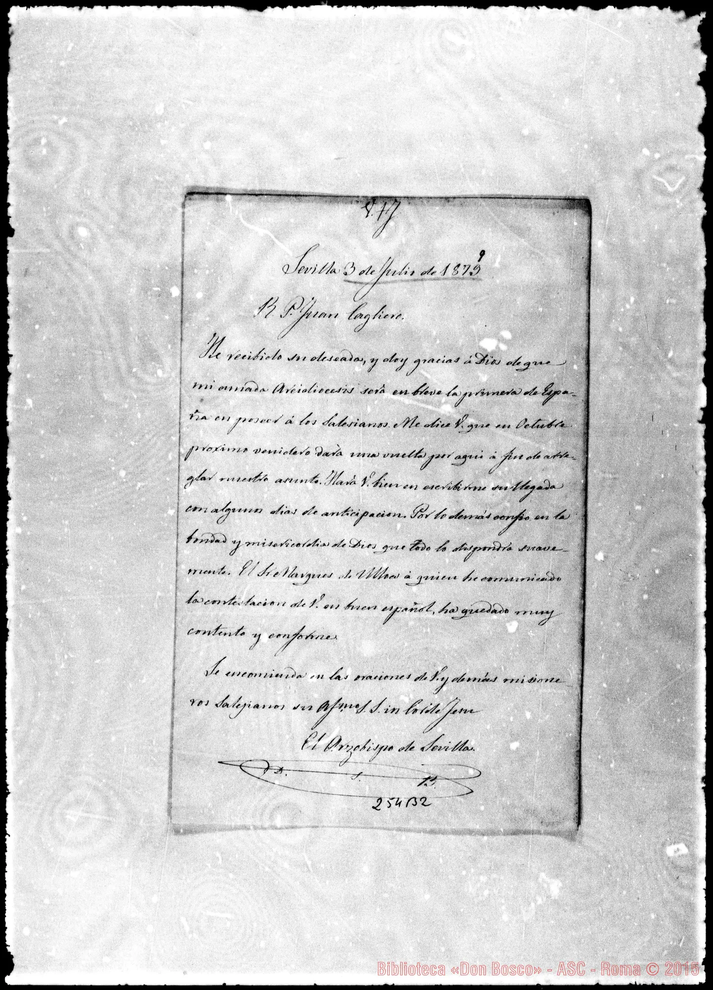 Fotogramma B 2 — Arcivesc. Siviglia-Cagliero