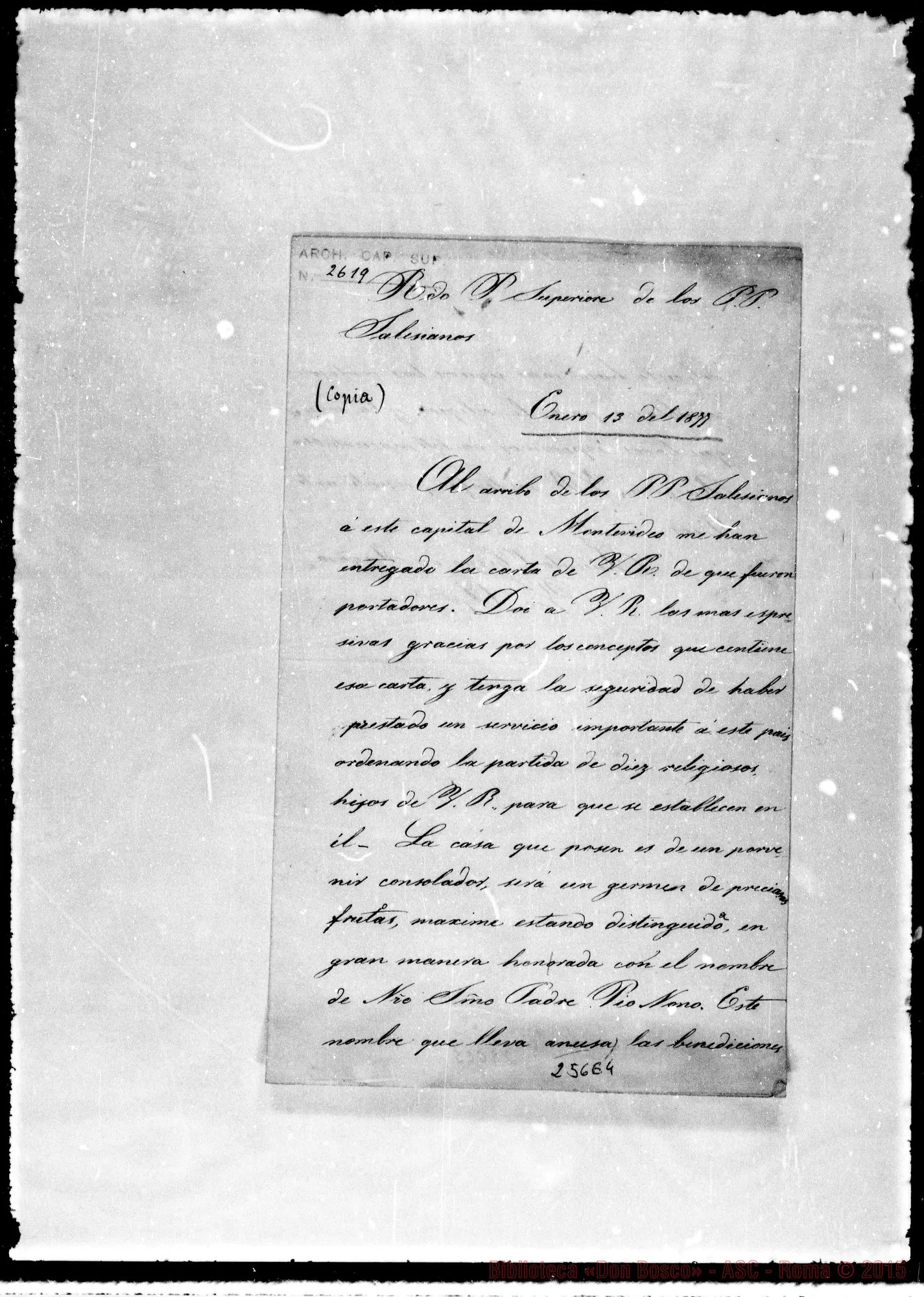 Fotogramma E 4 — Jacinto, Obispo de Magara-P. Superior de los Salesianos. Copia