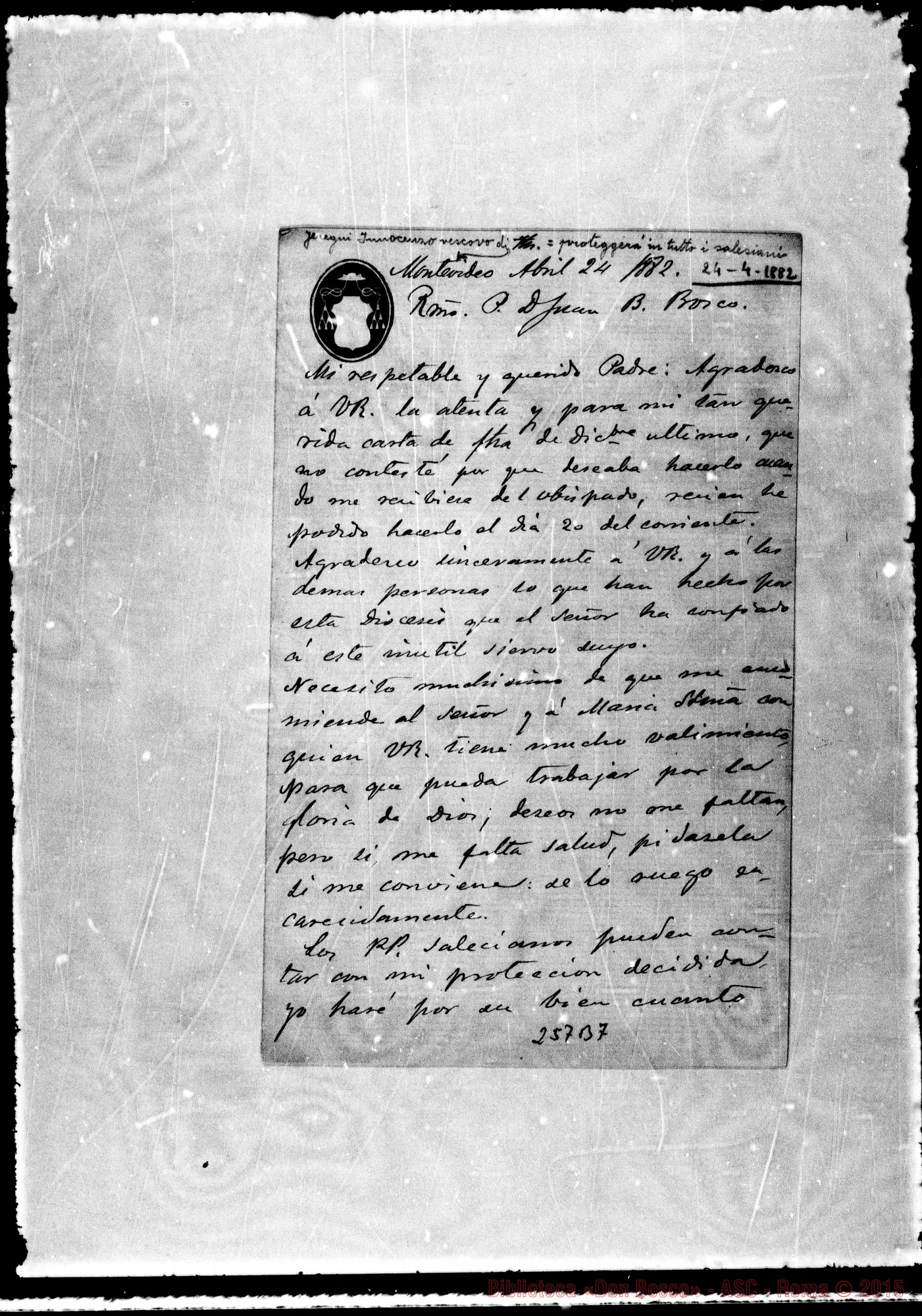 Fotogramma B 7 — Inocencio Maria, obispo-Bosco