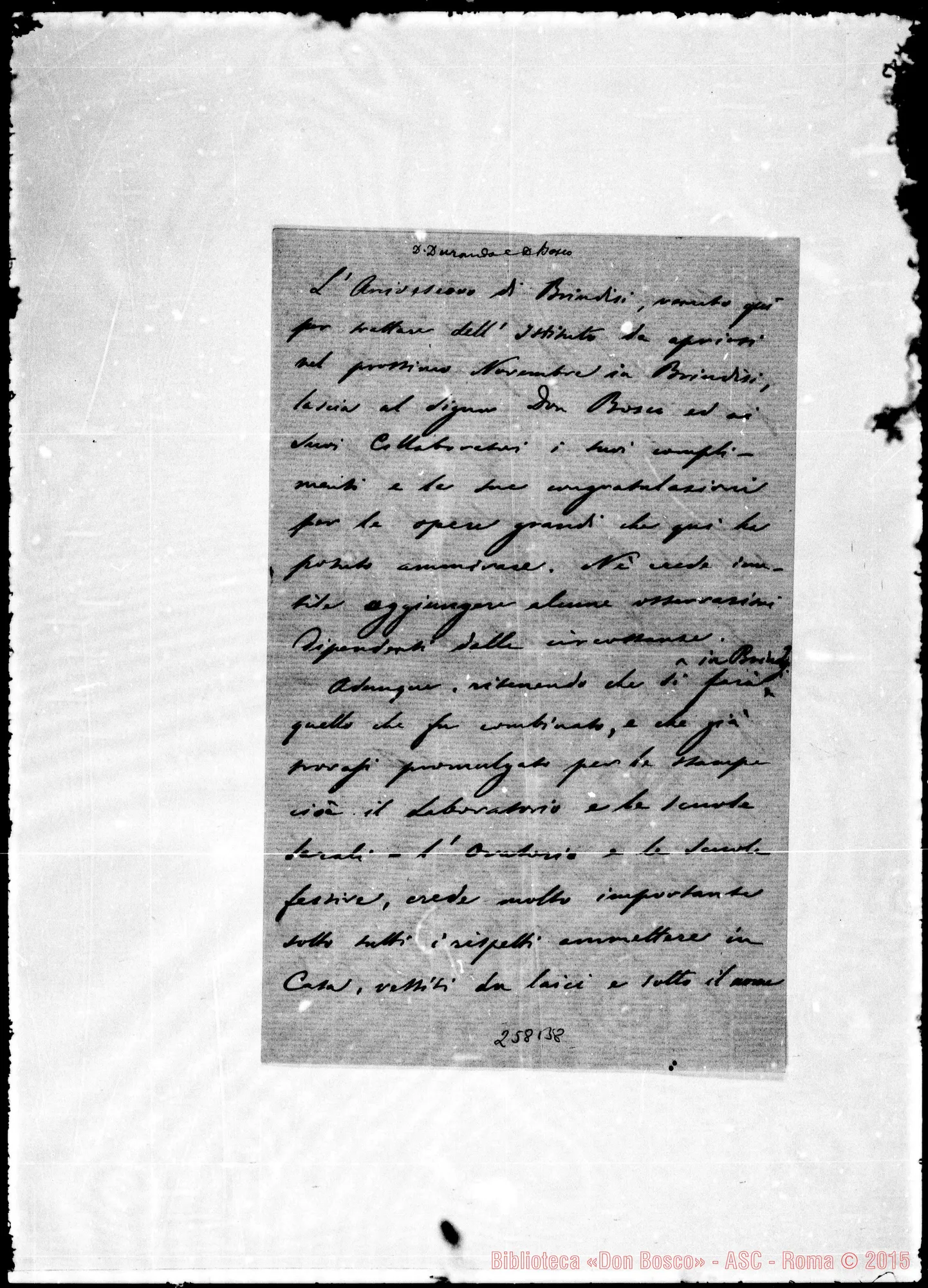Fotogramma B 8 — Luigi Maria, arciv.-Durando