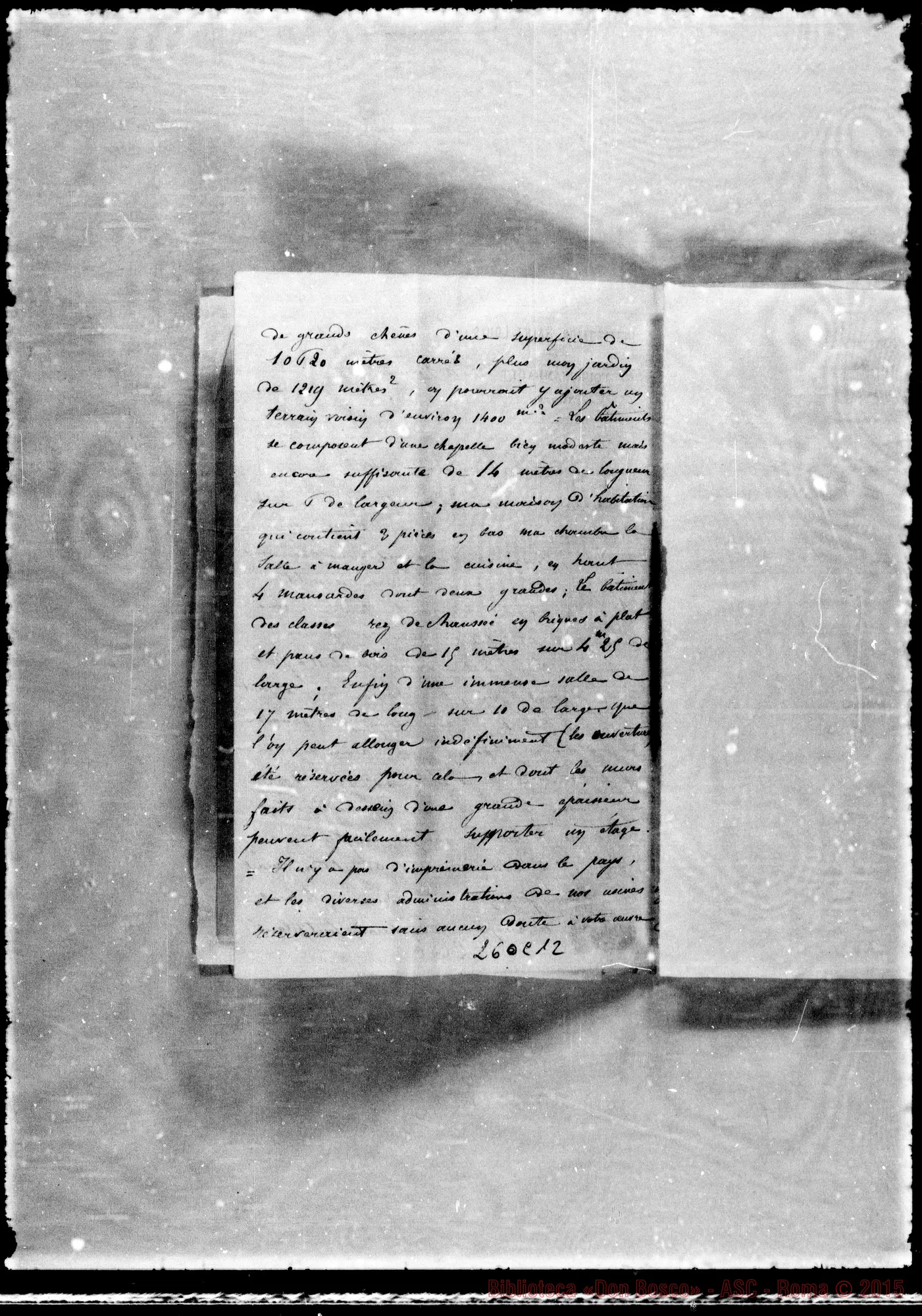 Fotogramma C 12 — Ernest Comoy-Morisieur l’Abbè. Lettere rilegate sulla «Institution Saint Louis» A Fourchambault. Accluse risposte di Cays