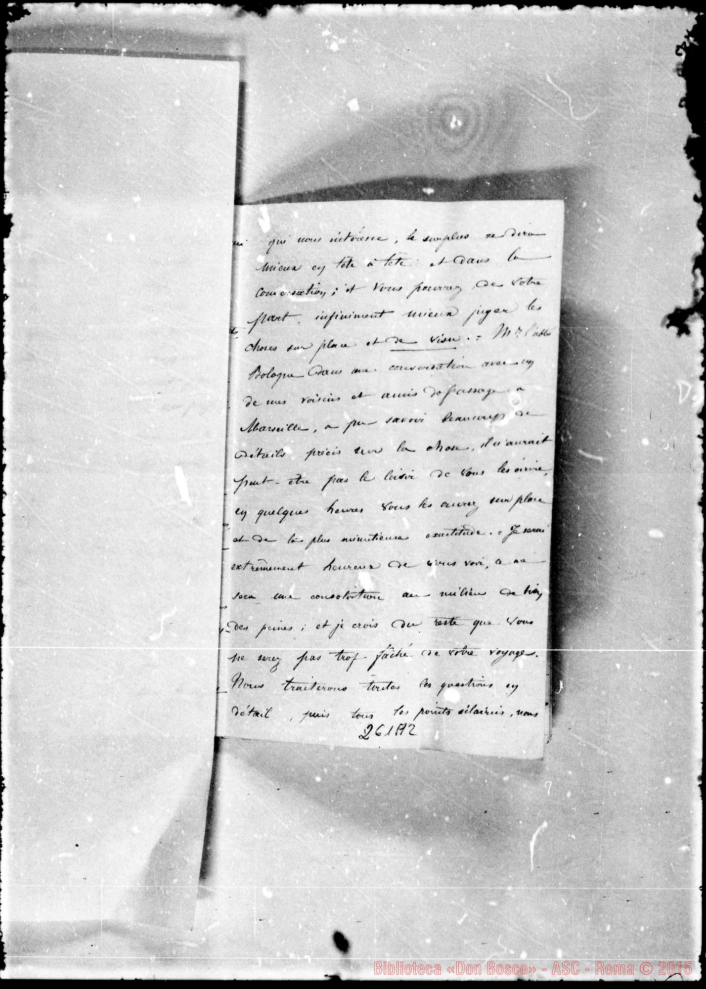 Fotogramma A 2 — Ernest Comoy-Morisieur l’Abbè. Lettere rilegate sulla «Institution Saint Louis» A Fourchambault. Accluse risposte di Cays